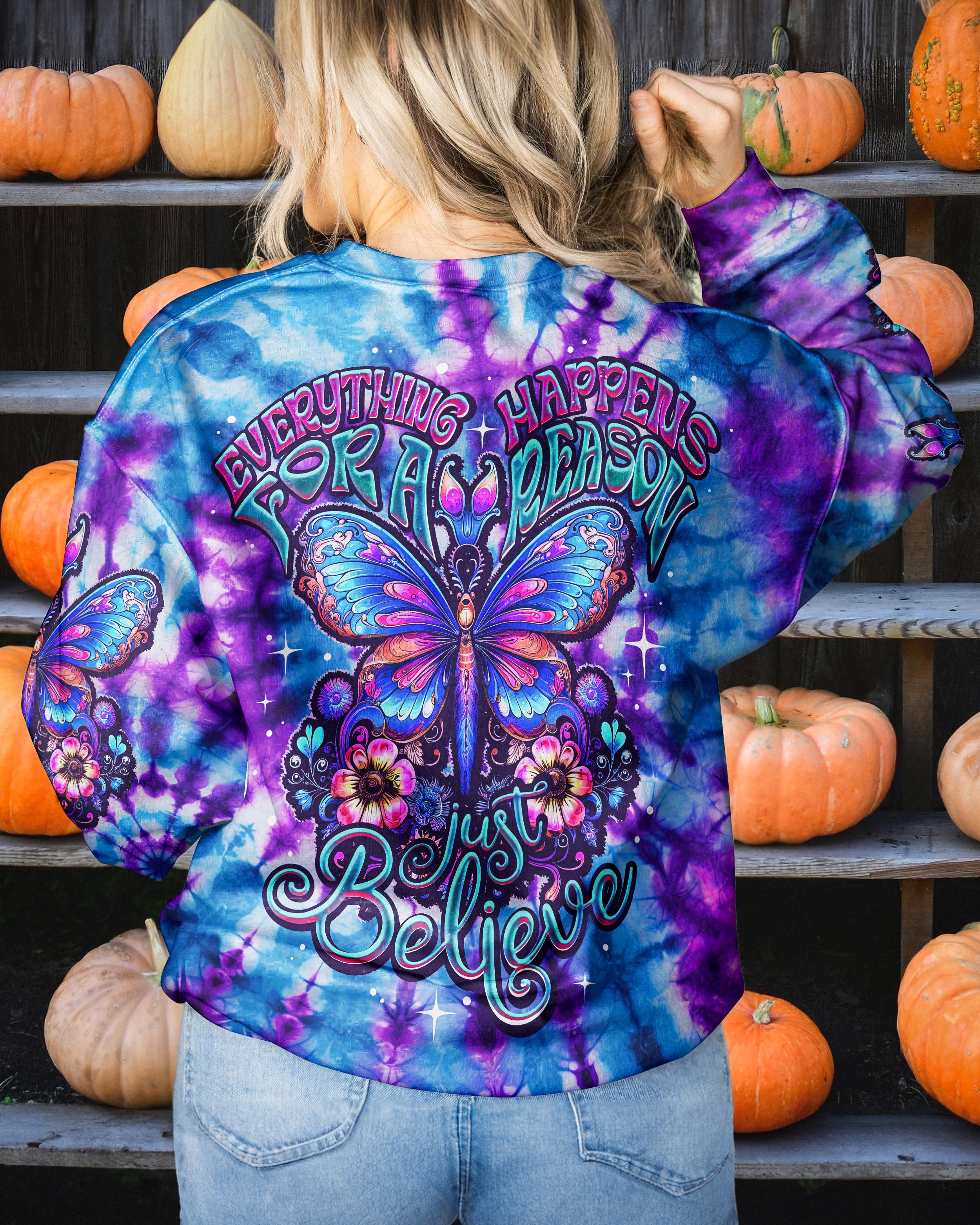 JUST BELIEVE TIE DYE ALL OVER PRINT - TY3007231