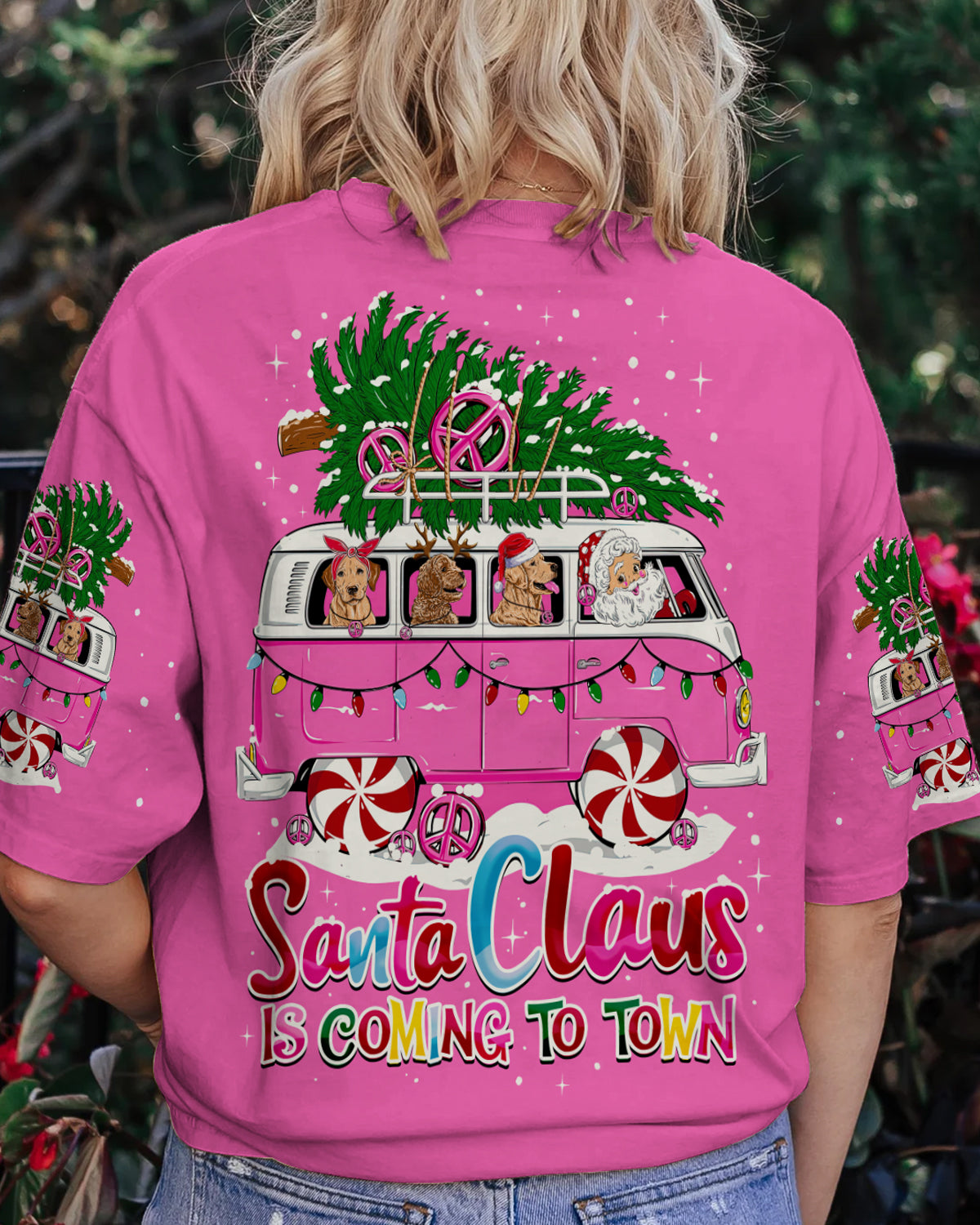 SANTA CLAUS IS COMING CHRISTMAS ALL OVER PRINT - TY0609232