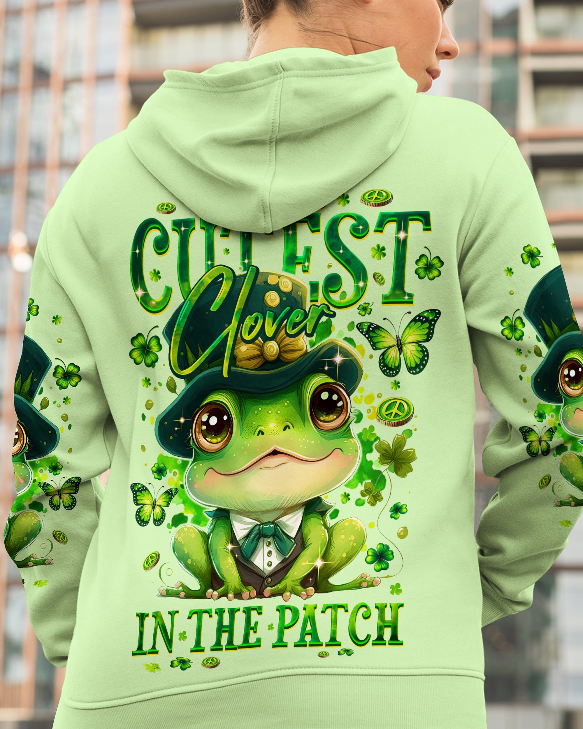 CUTEST CLOVER FROG PATRICK'S DAY ALL OVER PRINT - TY0901241