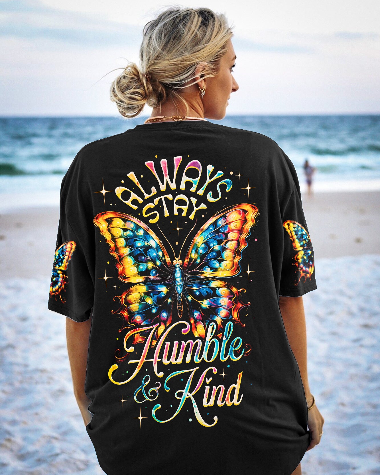 ALWAYS STAY HUMBLE AND KIND BUTTERFLY ALL OVER PRINT - TY2107231