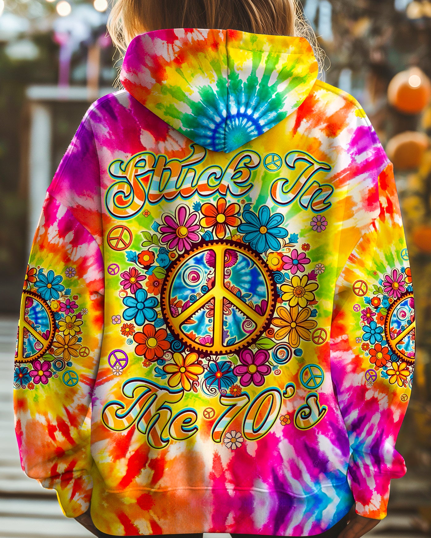 STUCK IN THE 70'S TIE DYE ALL OVER PRINT - TYQY1608242