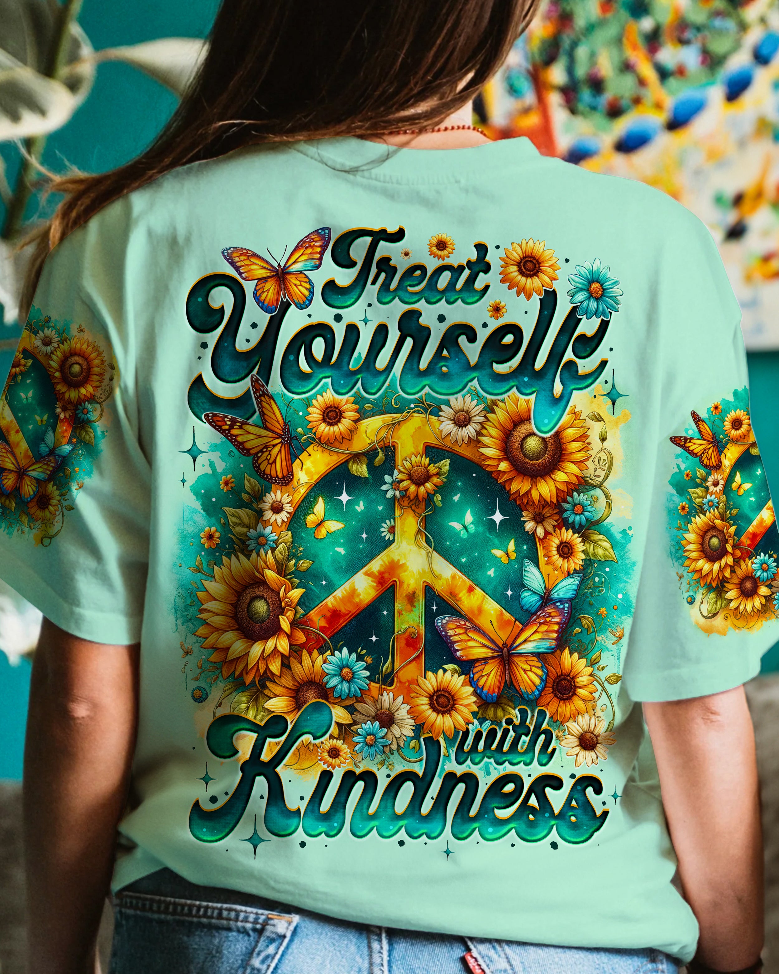 TREAT YOURSELF WITH KINDNESS ALL OVER PRINT - TY0905243