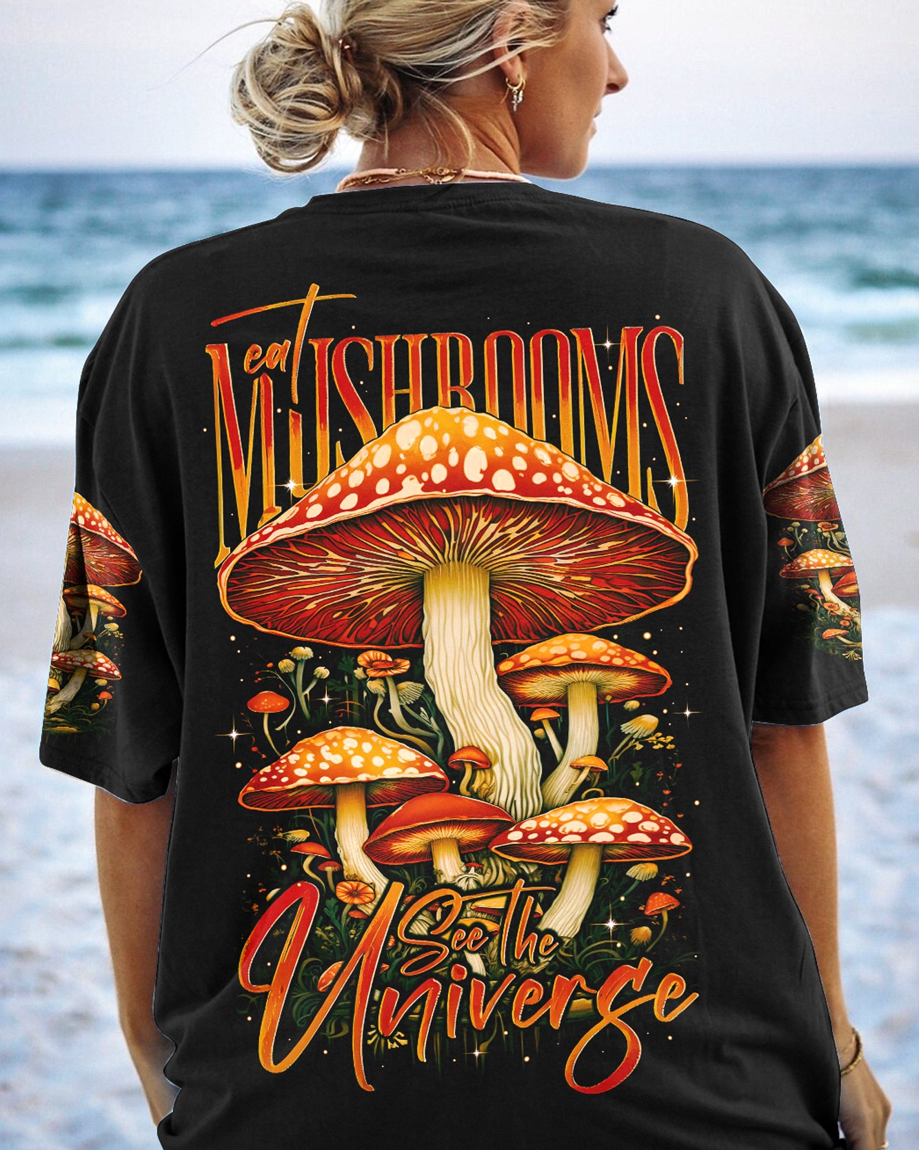 EAT MUSHROOMS SEE THE UNIVERSE ALL OVER PRINT - TY1004243