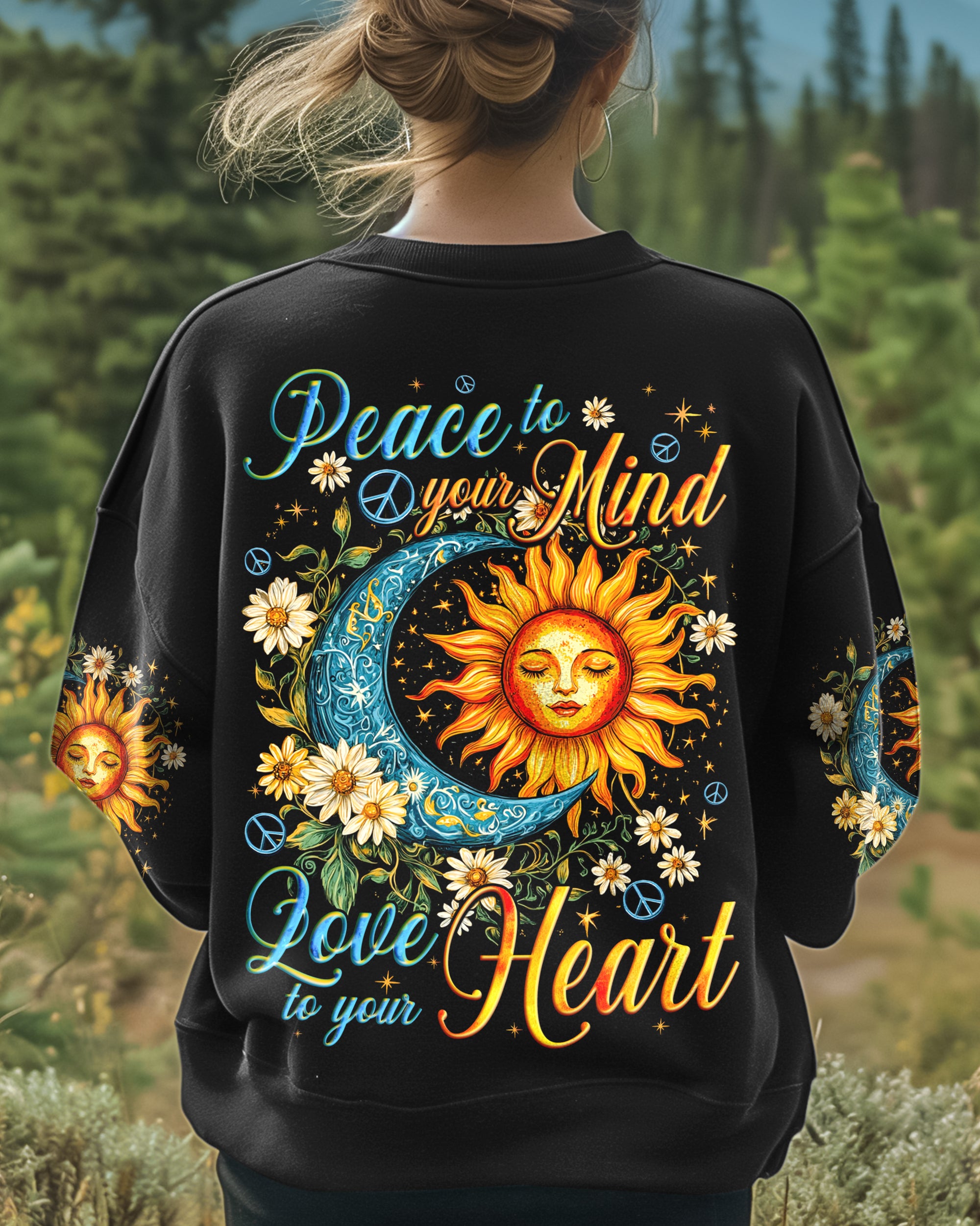 PEACE TO YOUR MIND SUN AND MOON ALL OVER PRINT - TYQY2812241