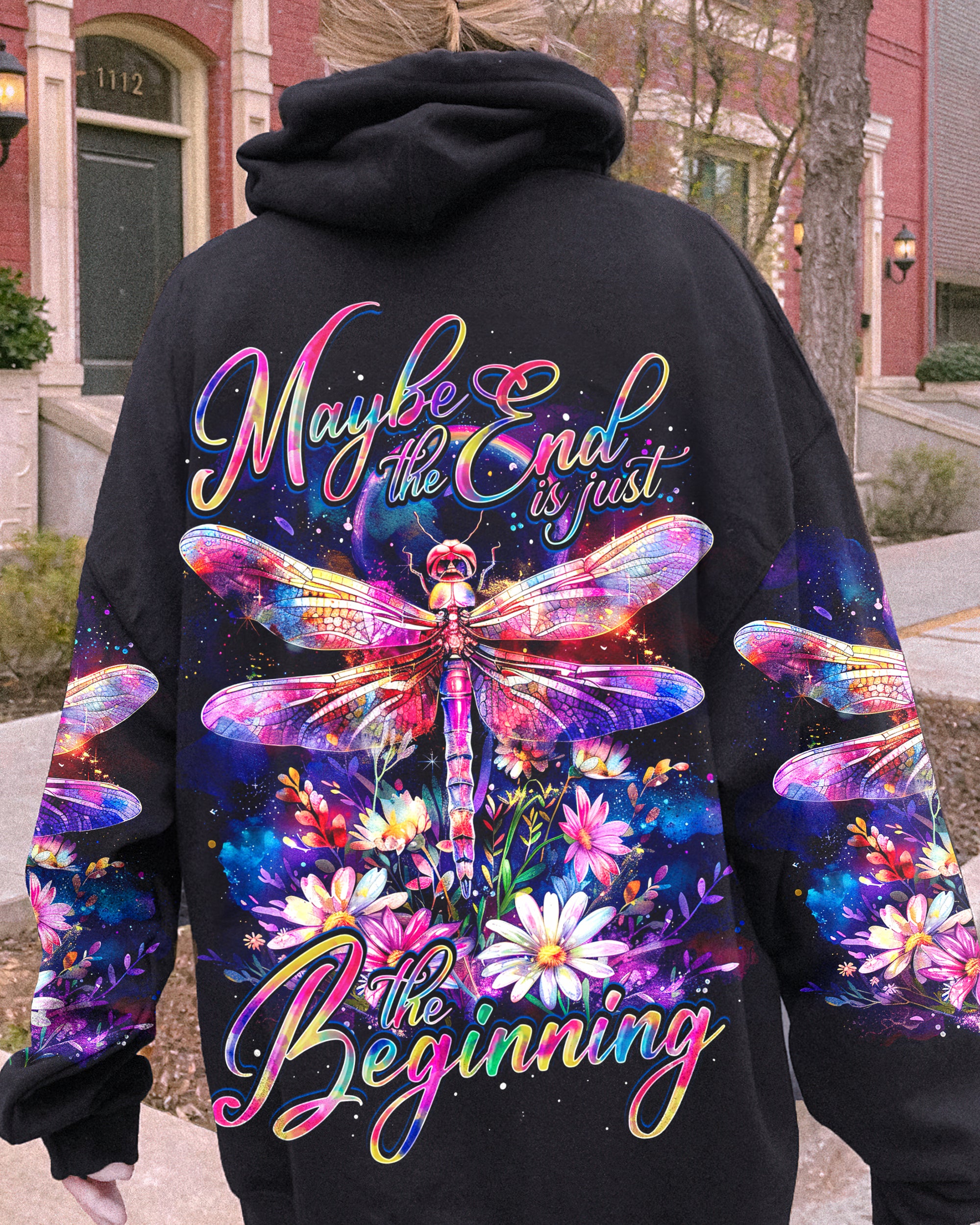 MAYBE THE END IS JUST THE BEGINNING DRAGONFLY ALL OVER PRINT - TY1203241