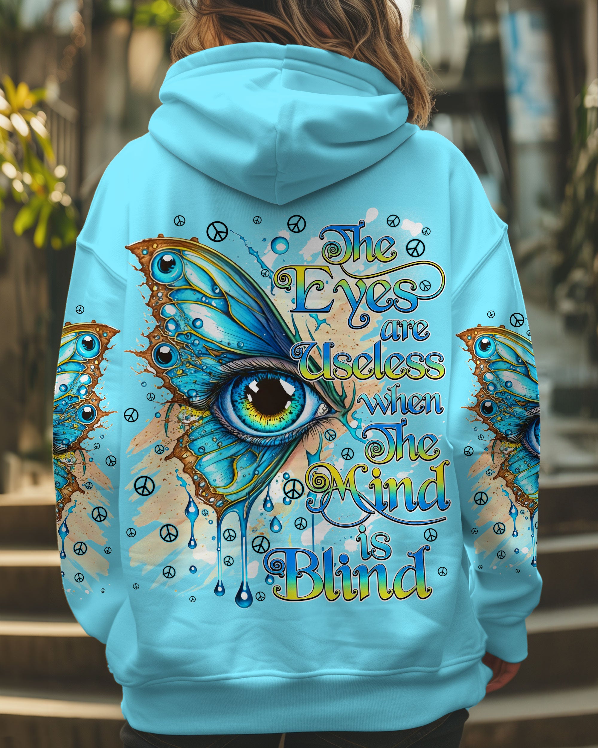 THE EYES ARE USELESS WHEN THE MIND IS BLIND ALL OVER PRINT - TY1510241