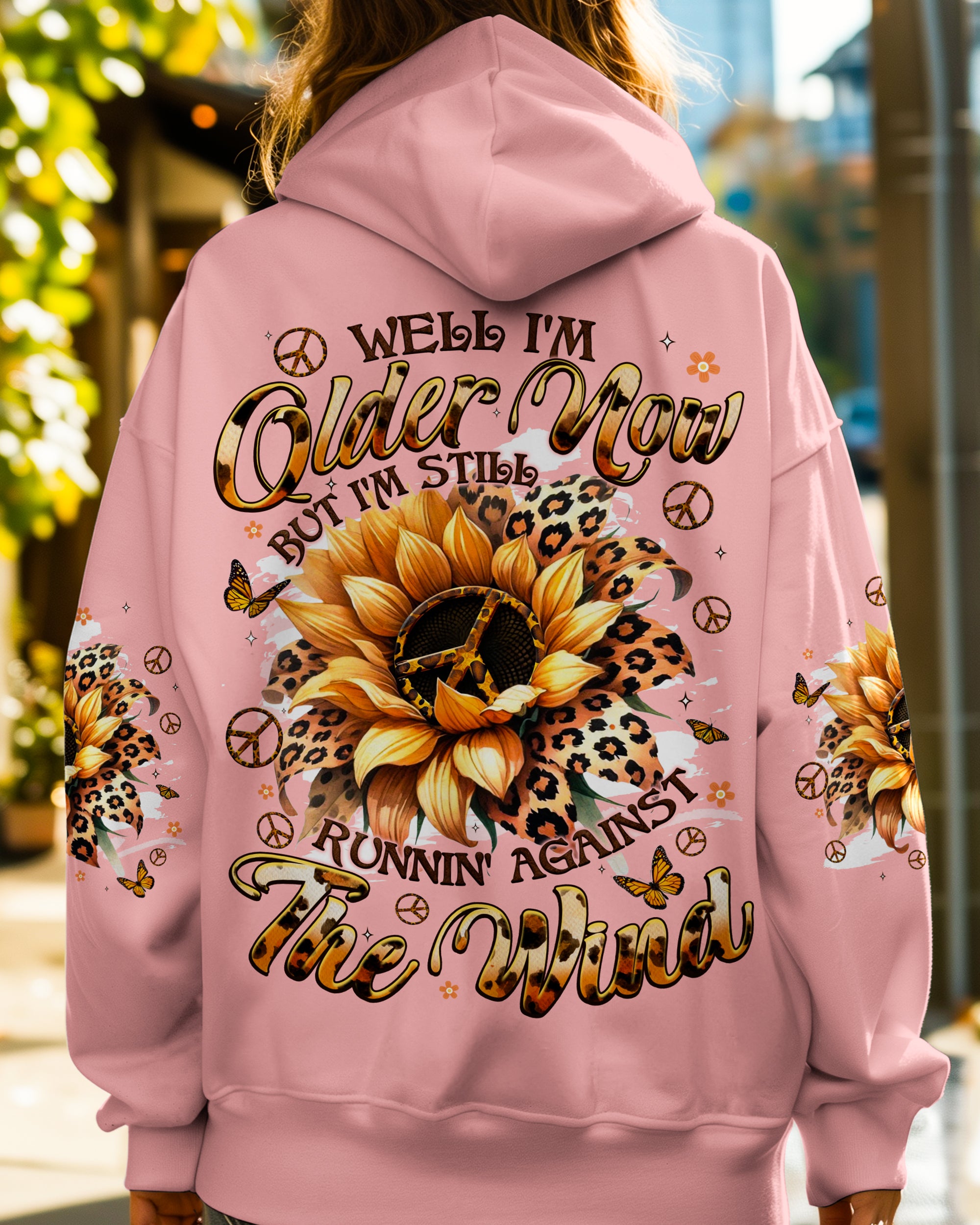RUNNING AGAINST THE WIND SUNFLOWER ALL OVER PRINT - TYQY1809242