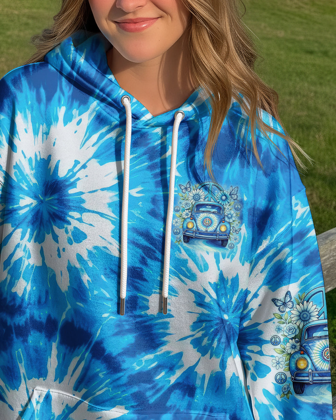 RUNNING AGAINST THE WIND CAR TIE DYE ALL OVER PRINT - TYTD2811252