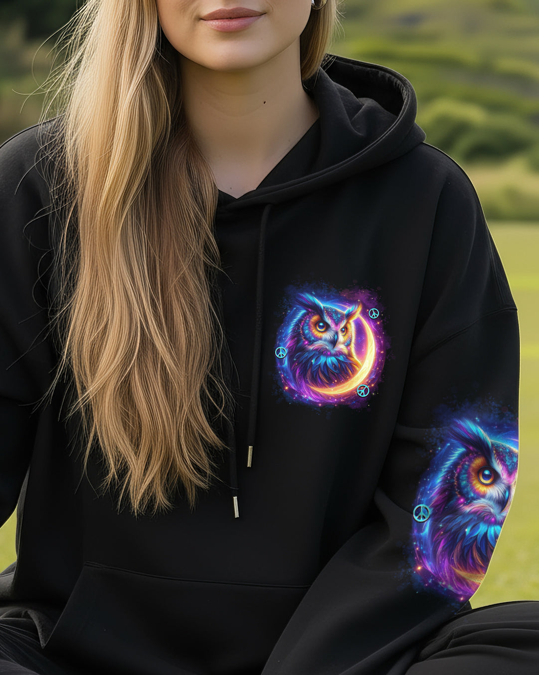 HELLO DARKNESS MY OLD FRIEND OWL ALL OVER PRINT - TYTD0611251