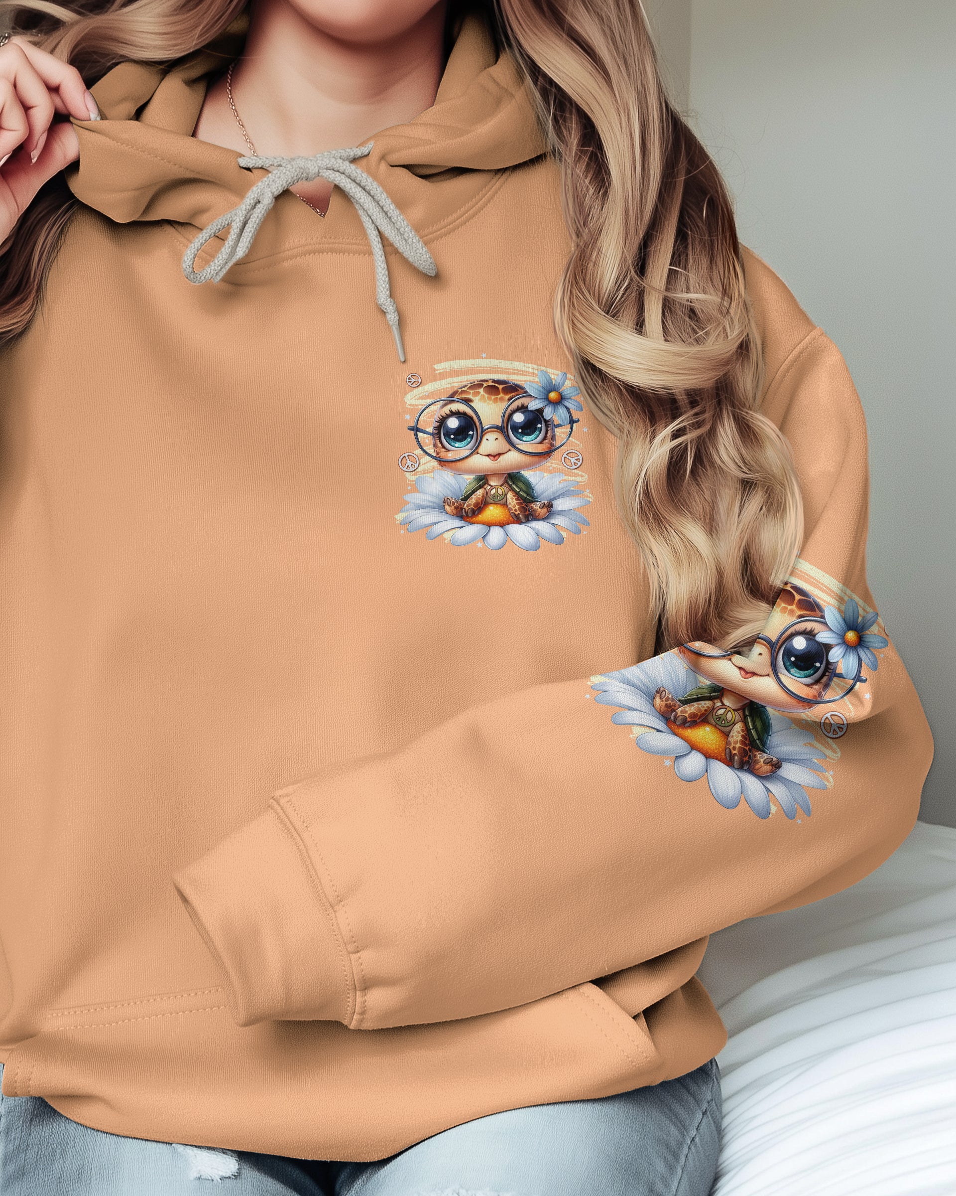 BE YOU THE WORLD WILL ADJUST TURTLE ALL OVER PRINT - TYTD3009251