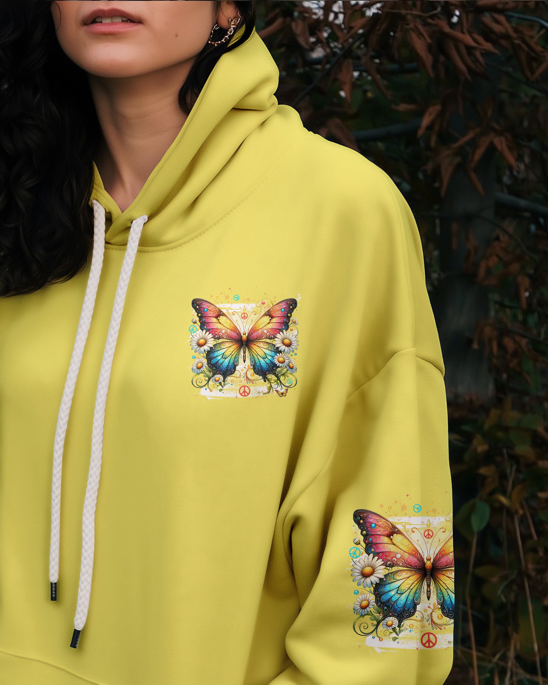 WHISPER WORDS OF WISDOM LET IT BE BUTTERFLY ALL OVER PRINT - TYTD1509252