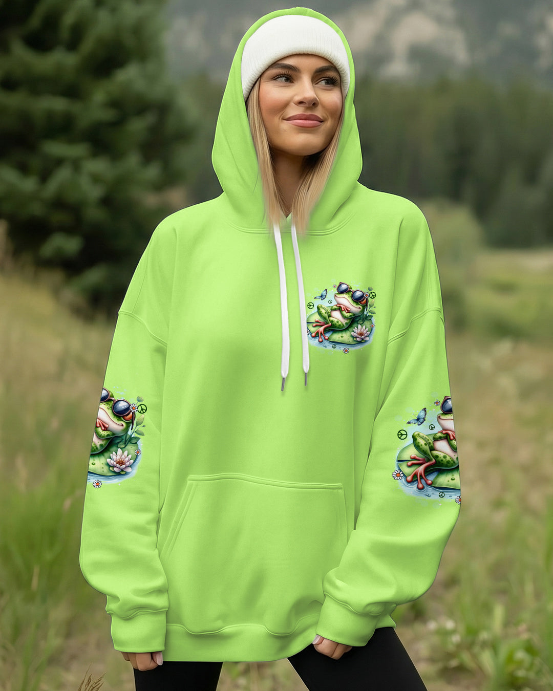 JUST BREATHE FROG ALL OVER PRINT - TYTD1312251
