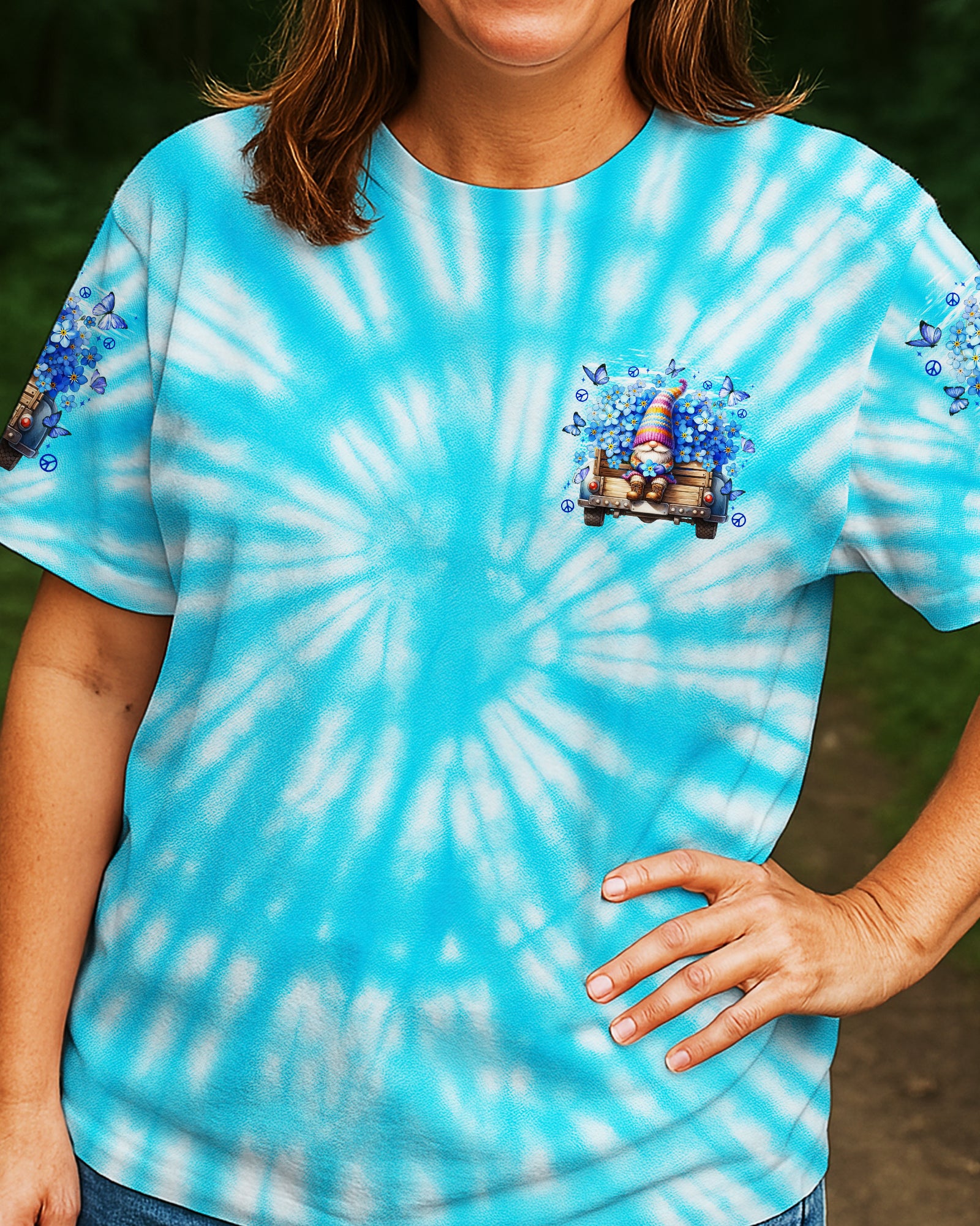 RUNNING AGAISNT THE WIND TIE DYE ALL OVER PRINT - TYTD1208251