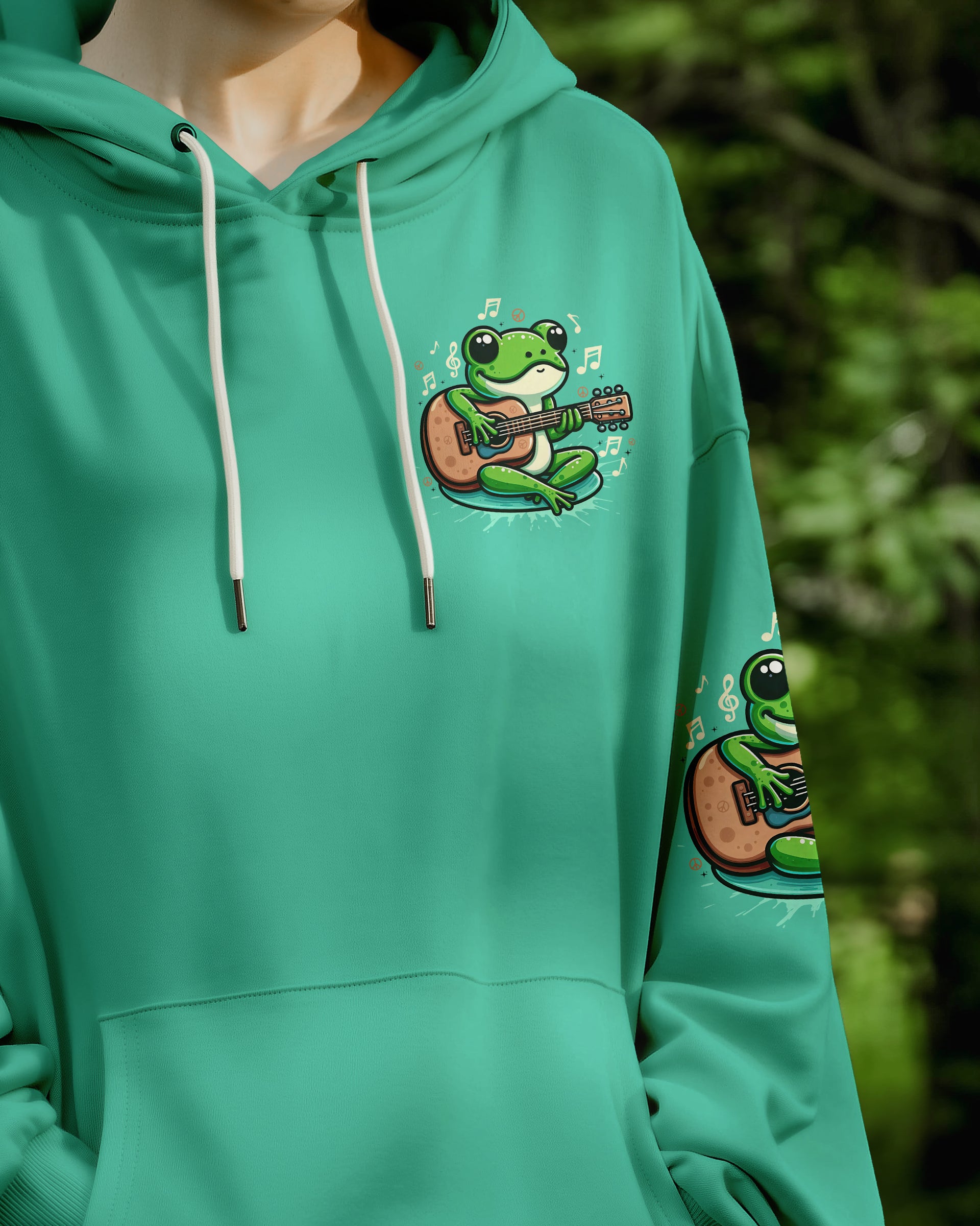 WHISPER WORDS OF WISDOM LET IT BE FROG ALL OVER PRINT - TYTD0309251