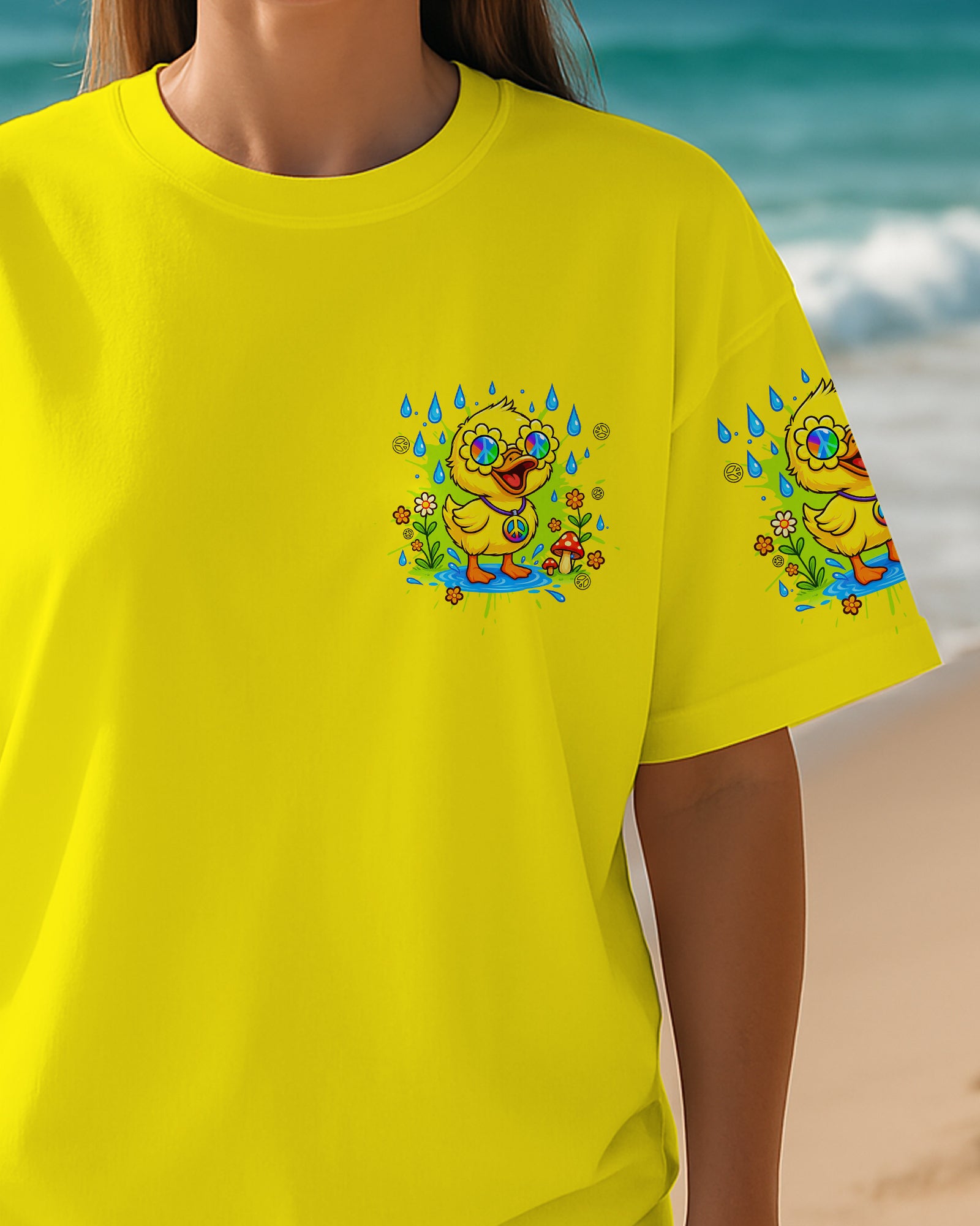 I'M NOT SHORT DUCK HIPPIE ALL OVER PRINT - TYTD1308252