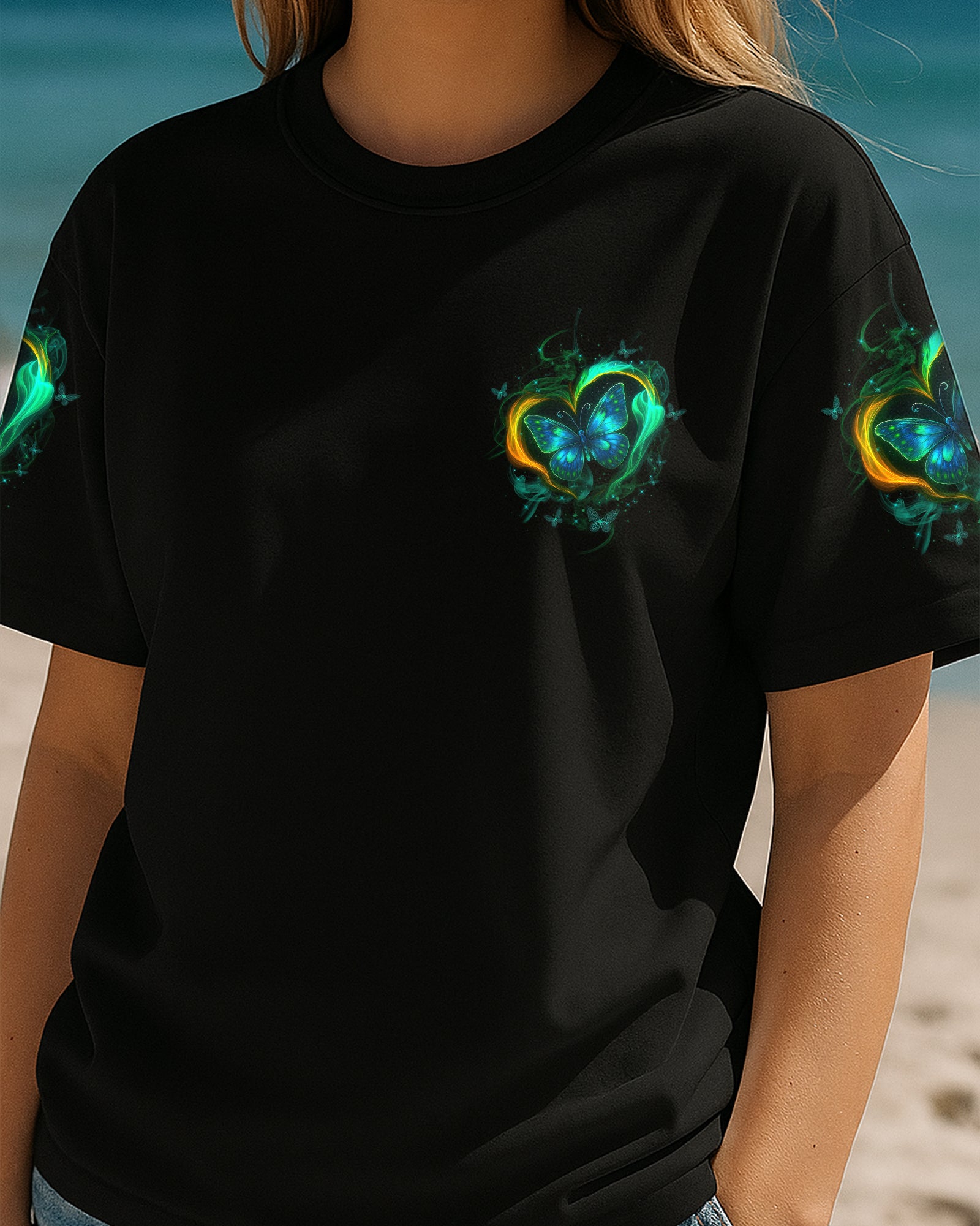 WHISPER WORDS OF WISDOM LET IT BE BUTTERFLY ALL OVER PRINT - TYTD2207252