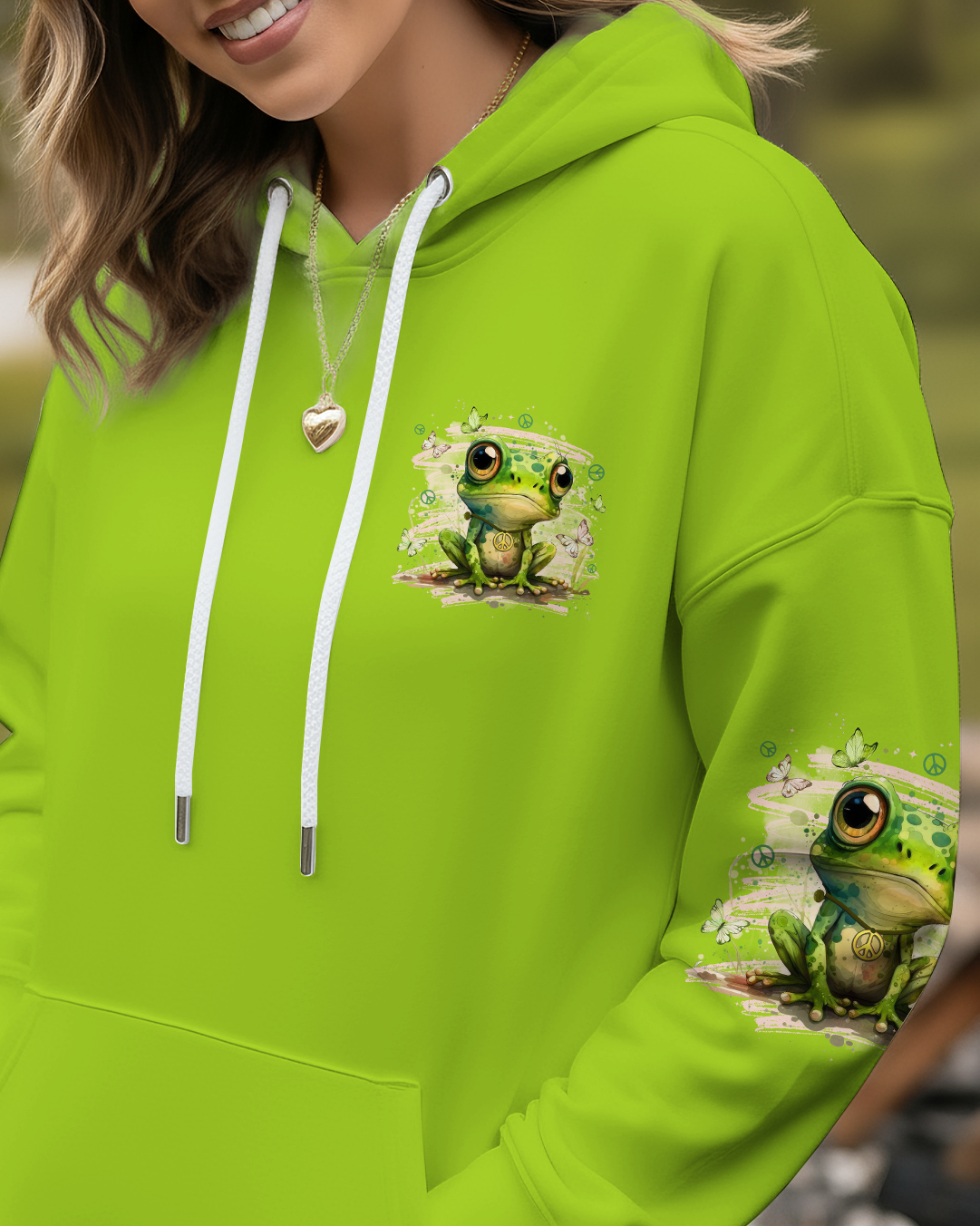 BE YOU THE WORLD  WILL ADJUST FROG ALL OVER PRINT - TYTD2010251