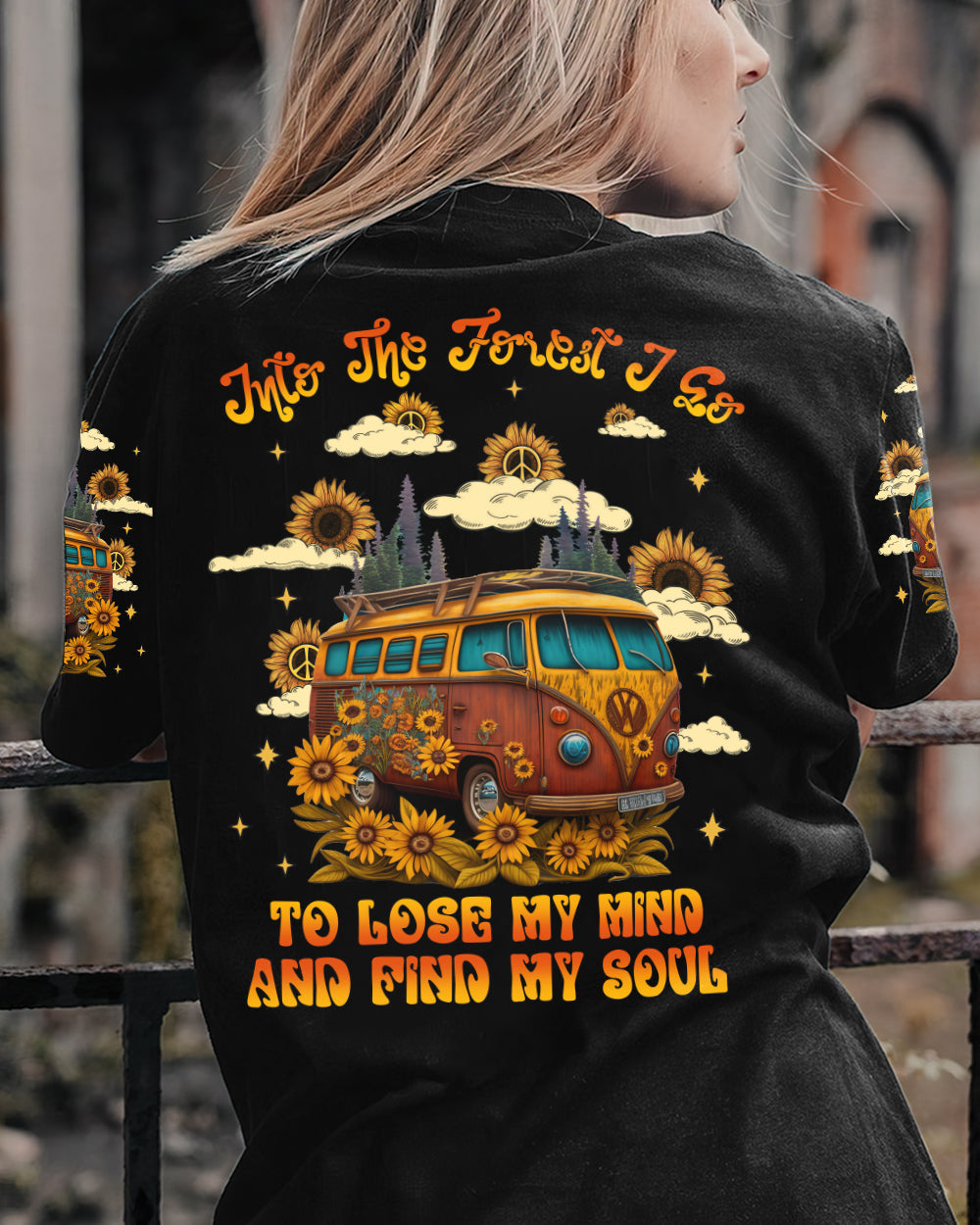 INTO THE FOREST SUNFLOWER ALL OVER PRINT - YHLN1002232