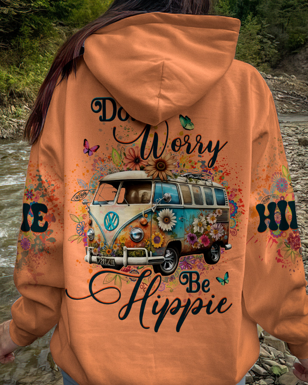 DON'T WORRY BE HIPPIE ALL OVER PRINT - YHHG1402233