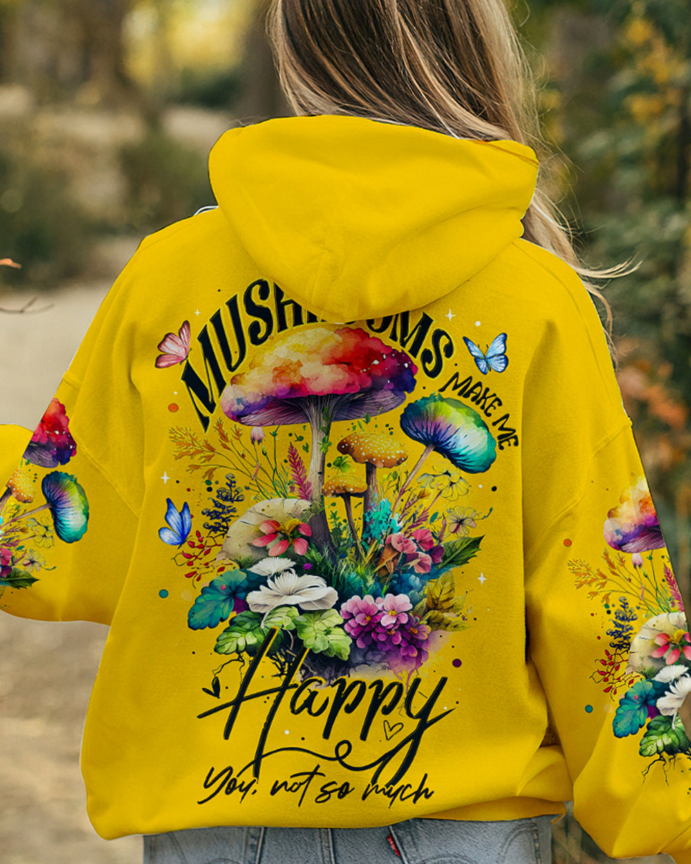 MUSHROOMS MAKE ME HAPPY ALL OVER PRINT - TA0304232