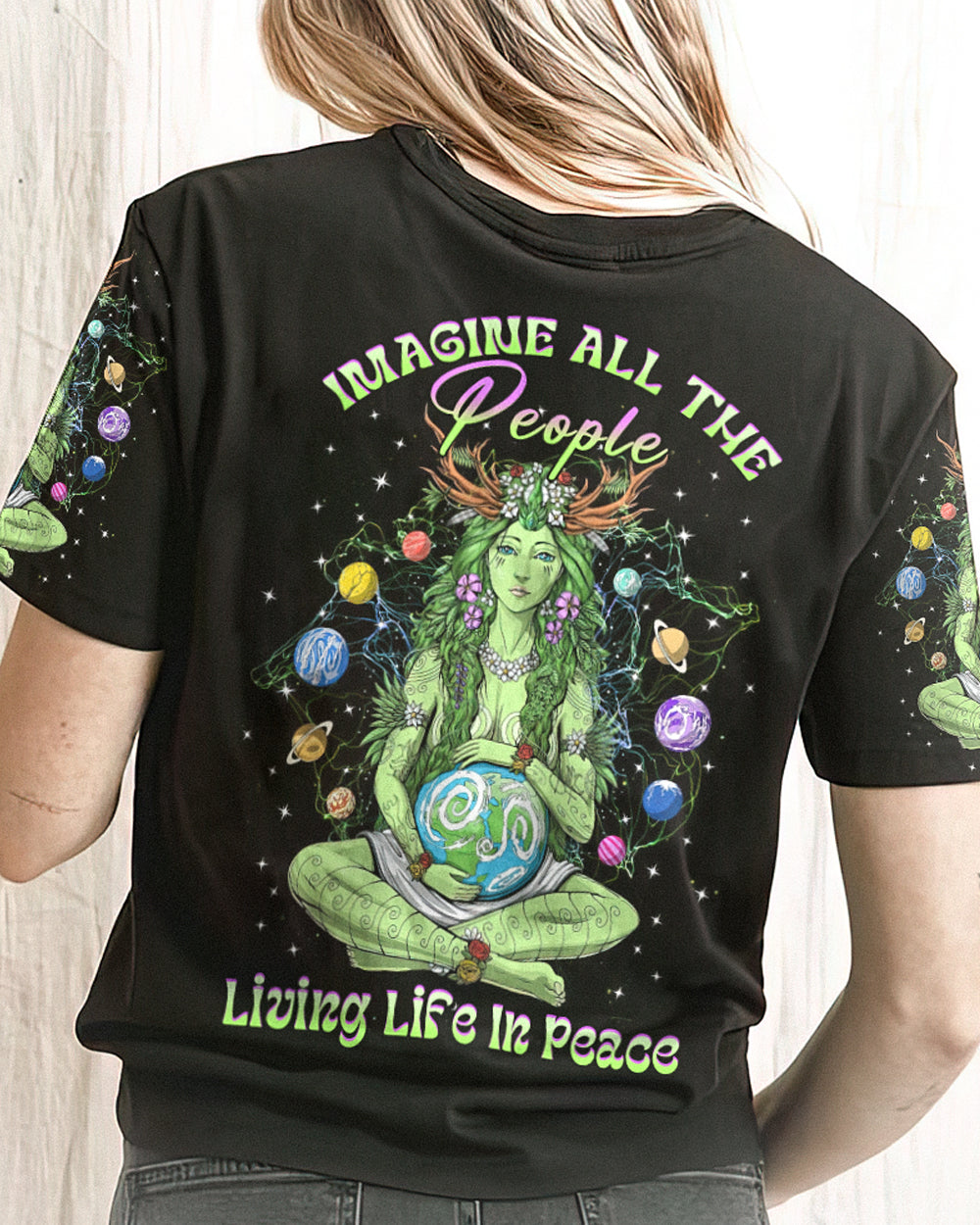 IMAGINE ALL THE PEOPLE LIVING LIFE IN PEACE ALL OVER PRINT - YHHG1502232