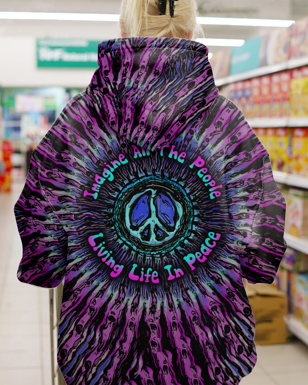 IMAGINE ALL THE PEOPLE LIVING LIFE IN PEACE ALL OVER PRINT - YHLN1302231