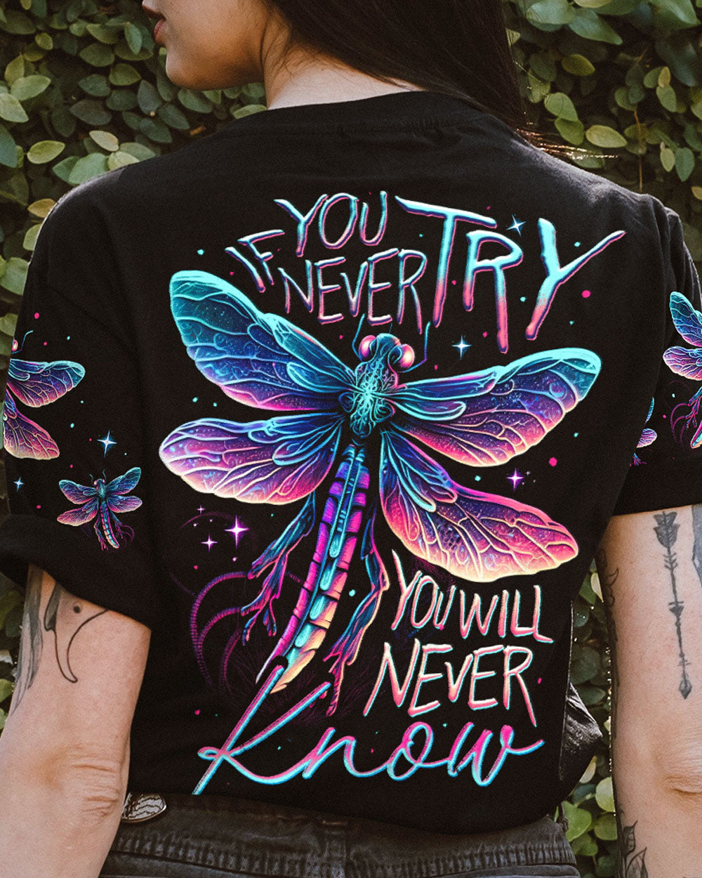 IF YOU NEVER TRY YOU WILL NEVER KNOW ALL OVER PRINT - TY1904233