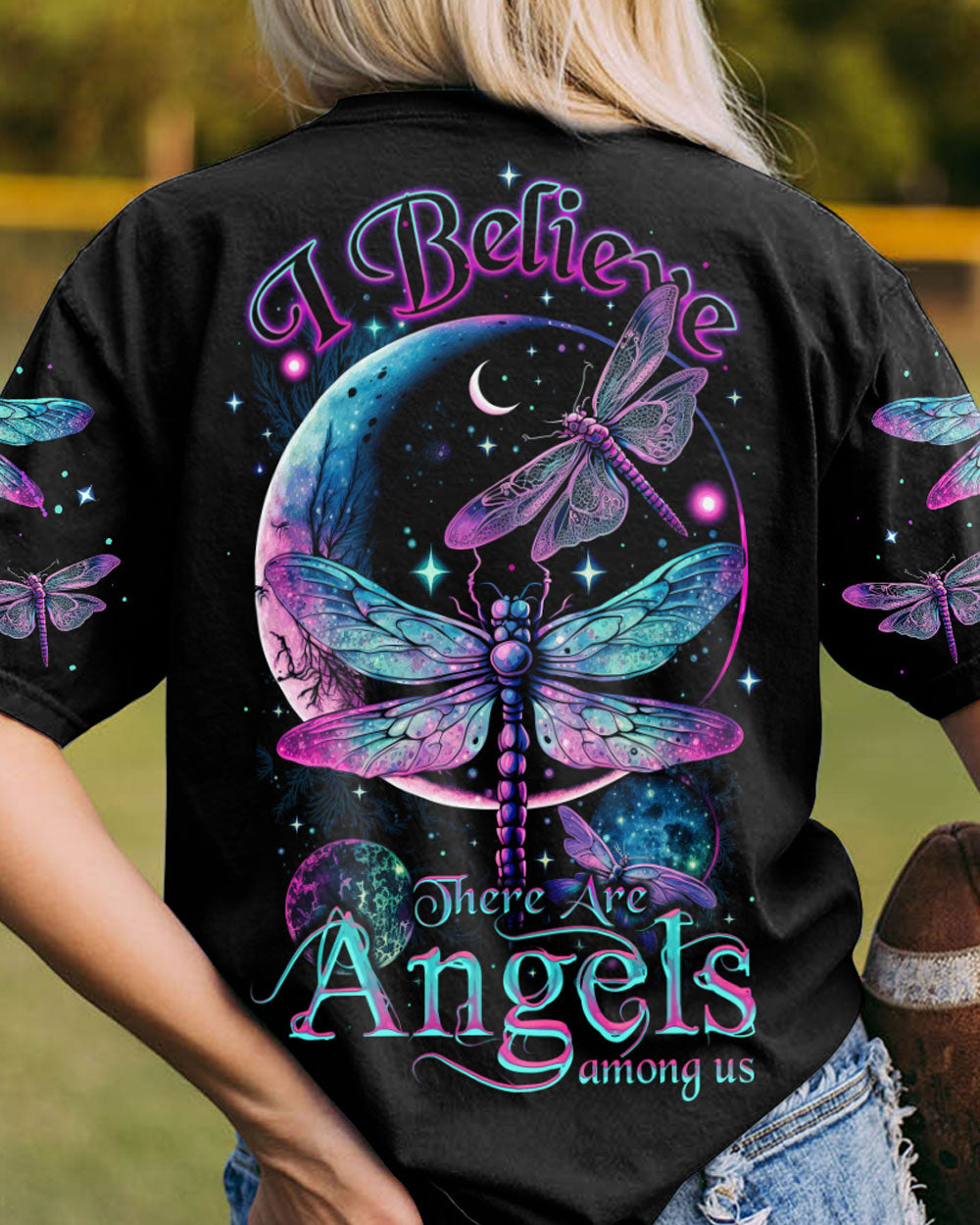 I BELIEVE THERE ARE ANGELS AMONG US ALL OVER PRINT - TY1904234