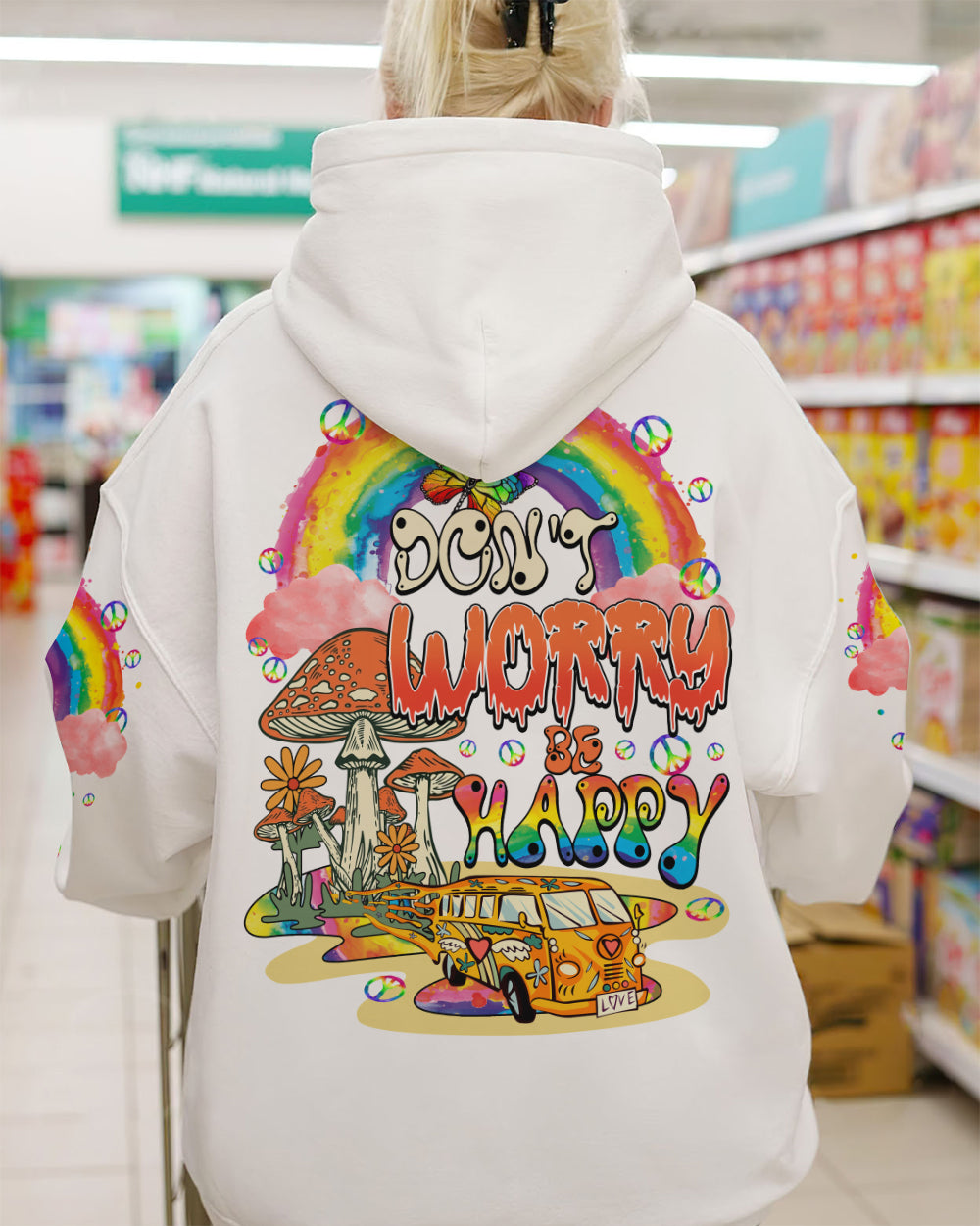 DON'T WORRY BE HIPPIE ALL OVER PRINT - TY0702231