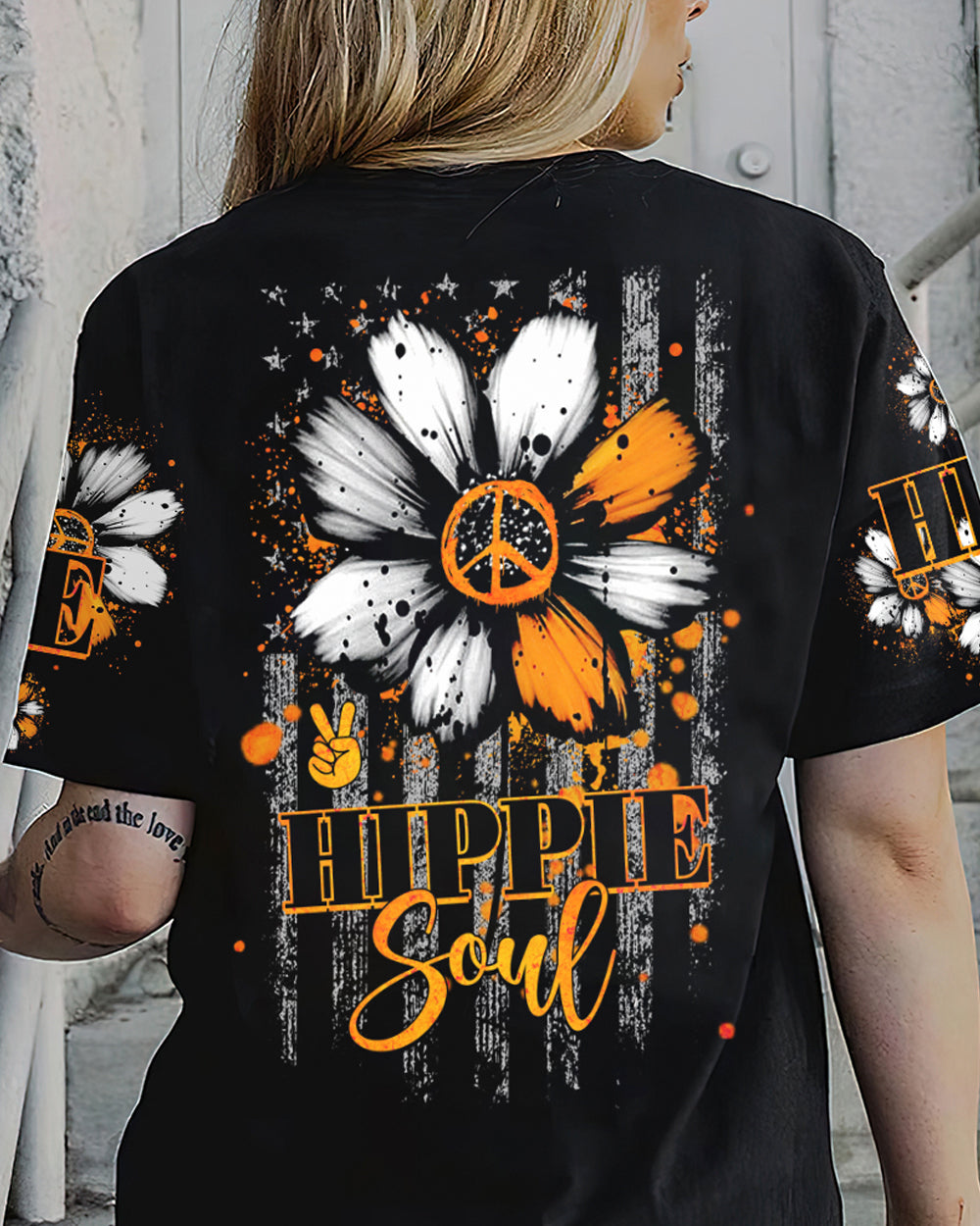 HIPPIE SOUL DAISY FLAG ALL OVER PRINT - YHHG2102232