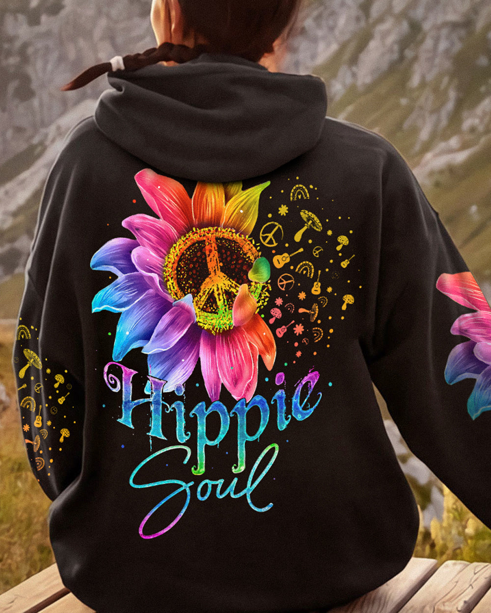 HIPPIE SOUL SUNFLOWER COLORFUL ALL OVER PRINT - TA2702231
