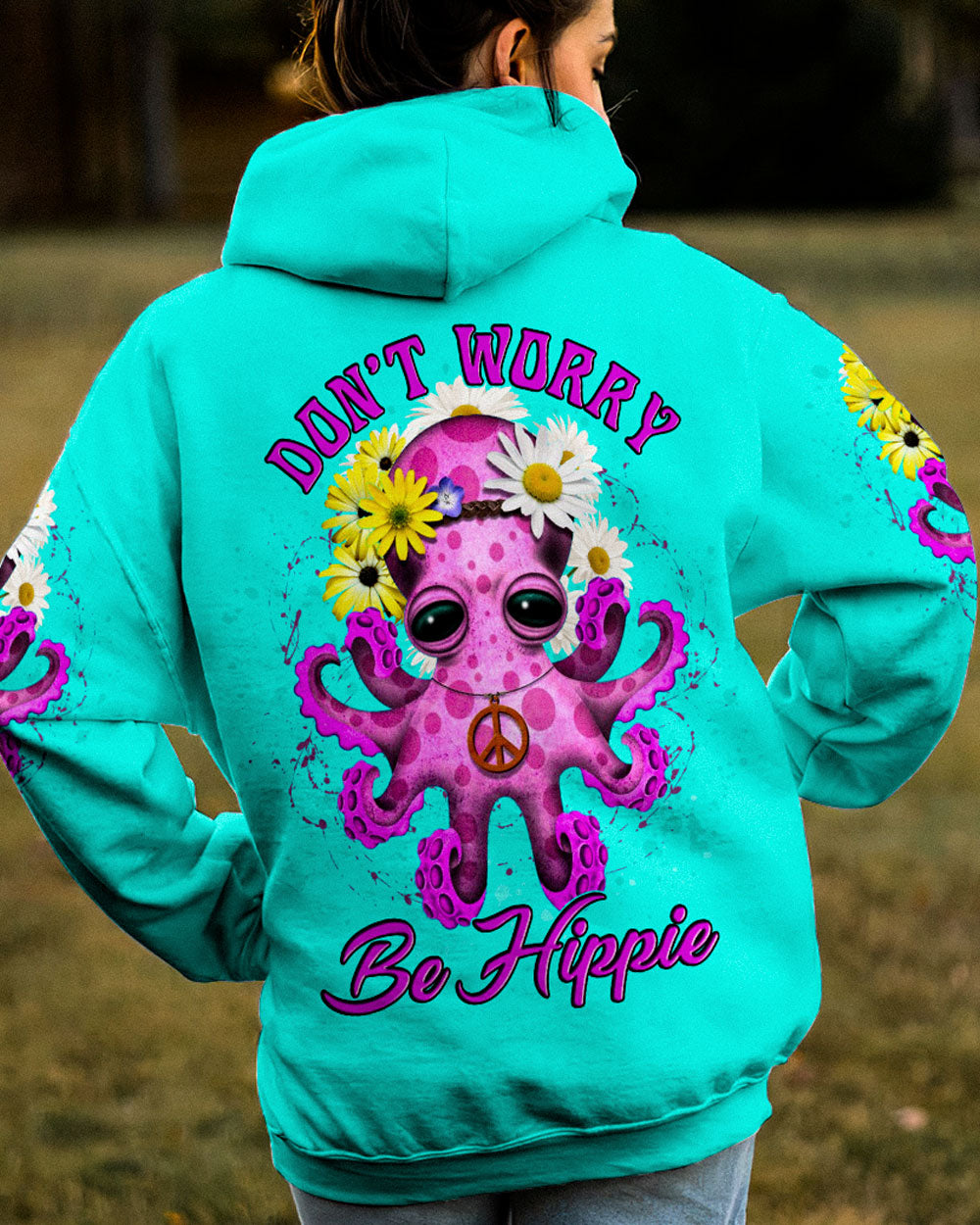 DON'T WORRY BE HIPPIE OCTOPUS ALL OVER PRINT - YHLN2802233