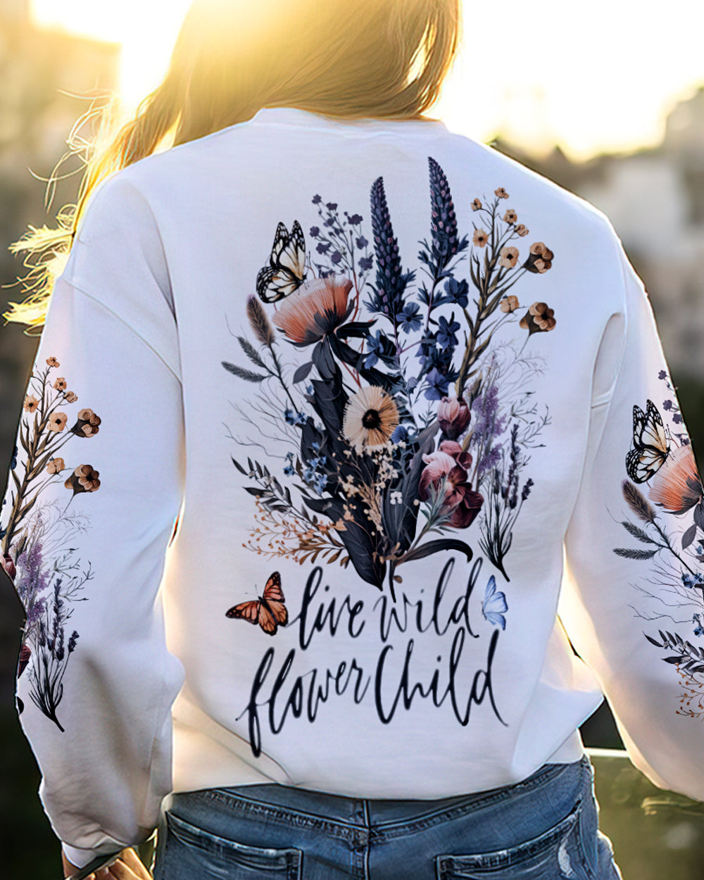 LIVE WILD FLOWER CHILD ALL OVER PRINT - TA2702232