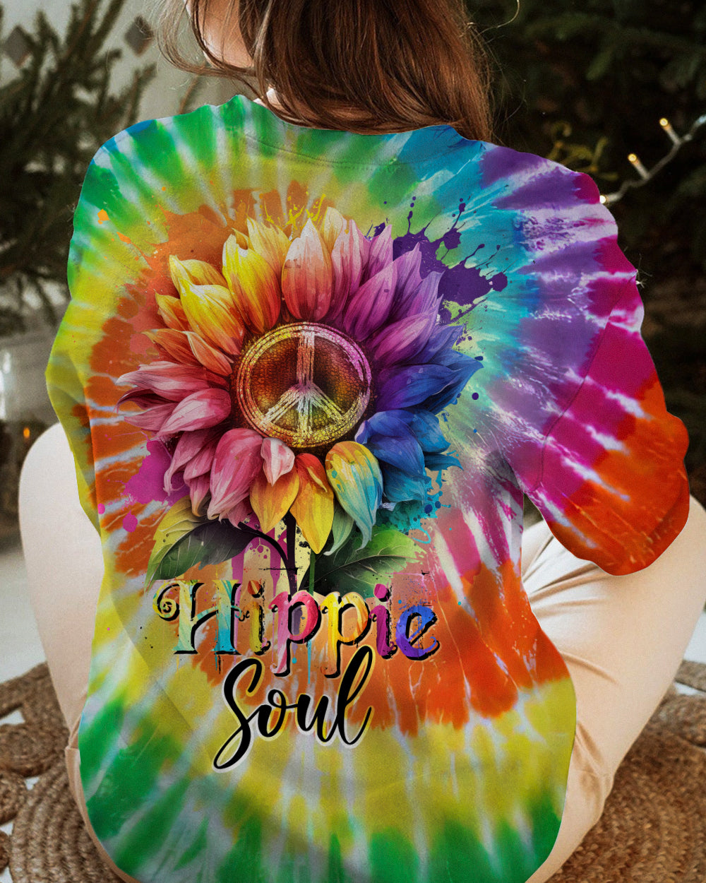 HIPPIE SOUL SUNFLOWER TIE DYE ALL OVER PRINT - TY1102231