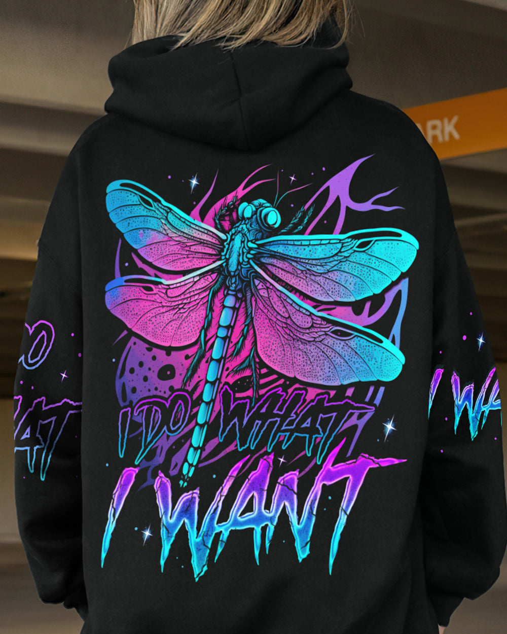 I DO WHAT I WANT DRAGONFLY ALL OVER PRINT - TY0304233