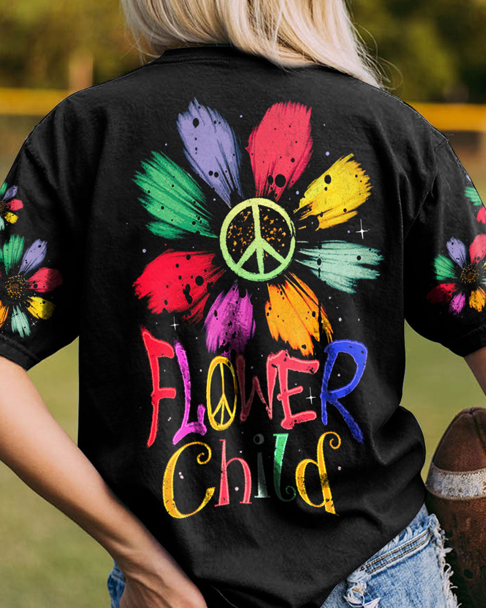 FLOWER CHILD DAISY COLORFUL ALL OVER PRINT - TA0803232