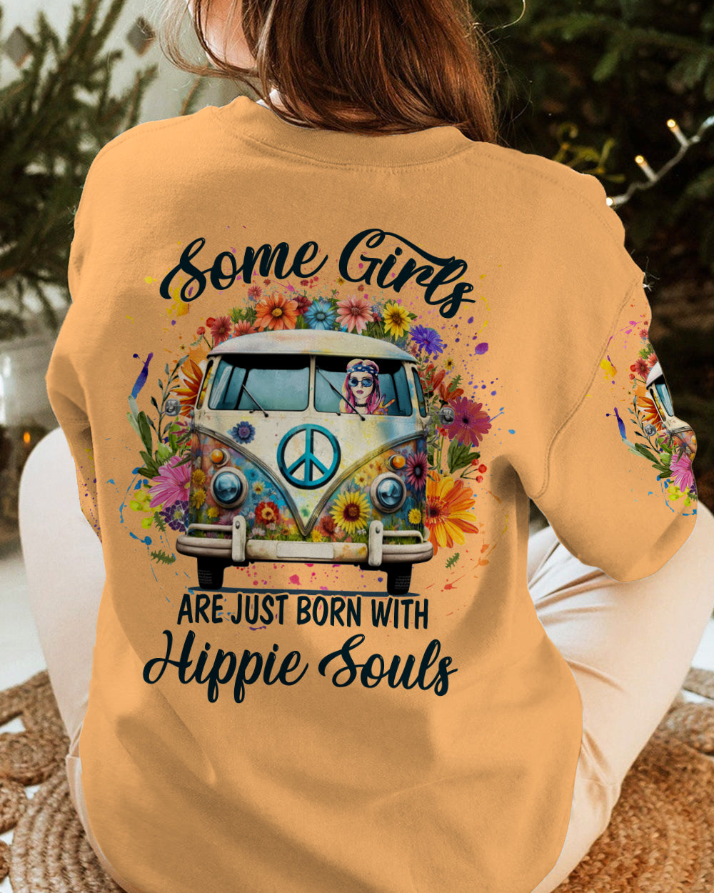 SOME GIRLS ARE JUST BORN WITH HIPPIE SOULS ALL OVER PRINT - YHLN1402231