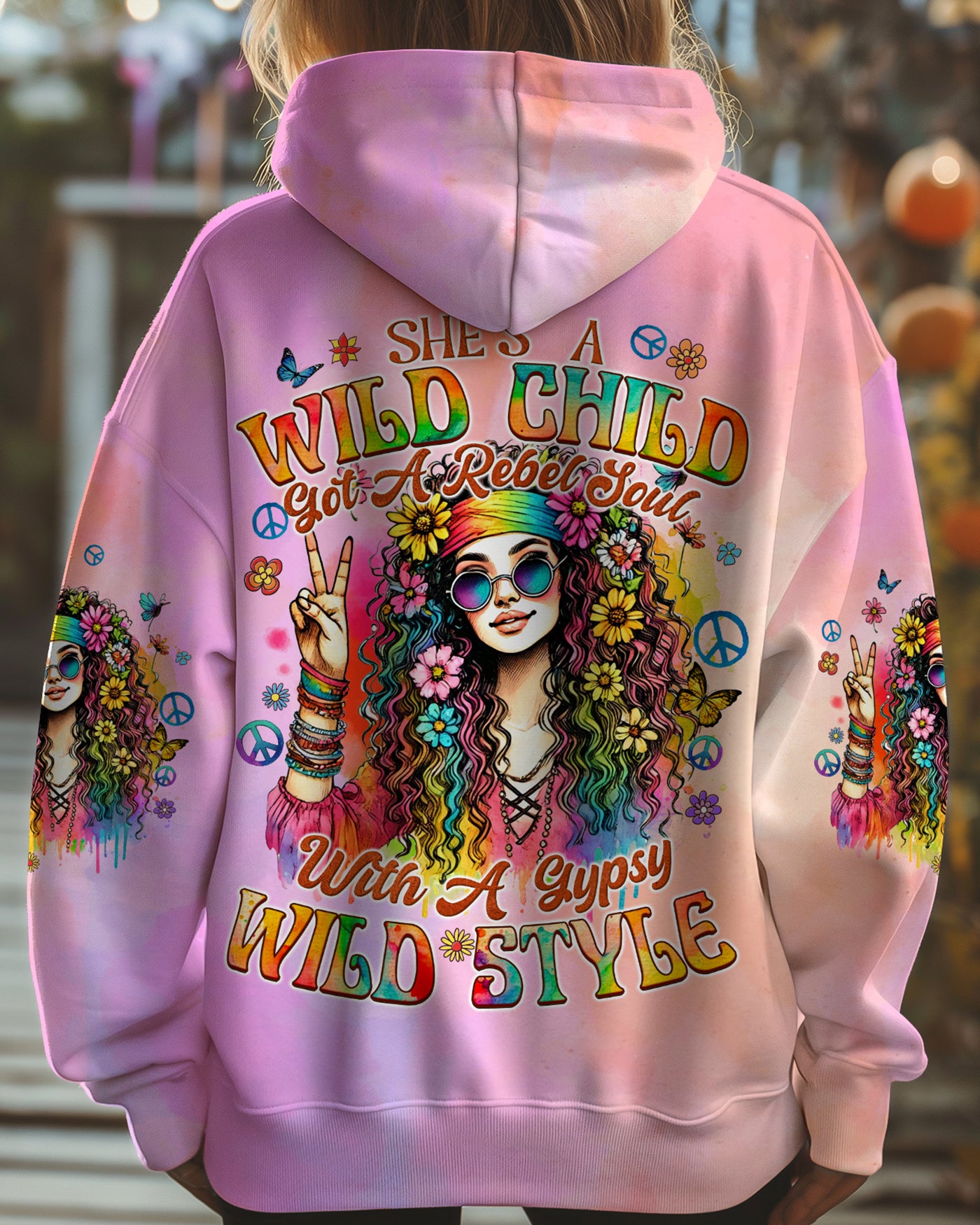 SHE IS A WILD CHILD ALL OVER PRINT - TYQY1408244