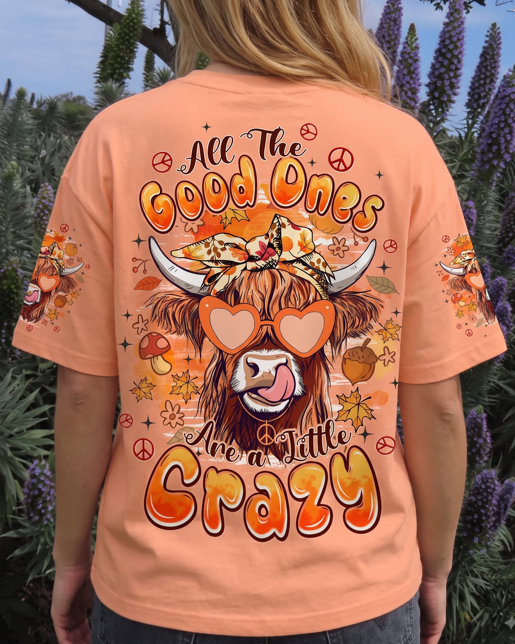 ALL THE GOOD ONES ARE A LITTLE CRAZY HIGHLAND COW ALL OVER PRINT - TYPQ0608261