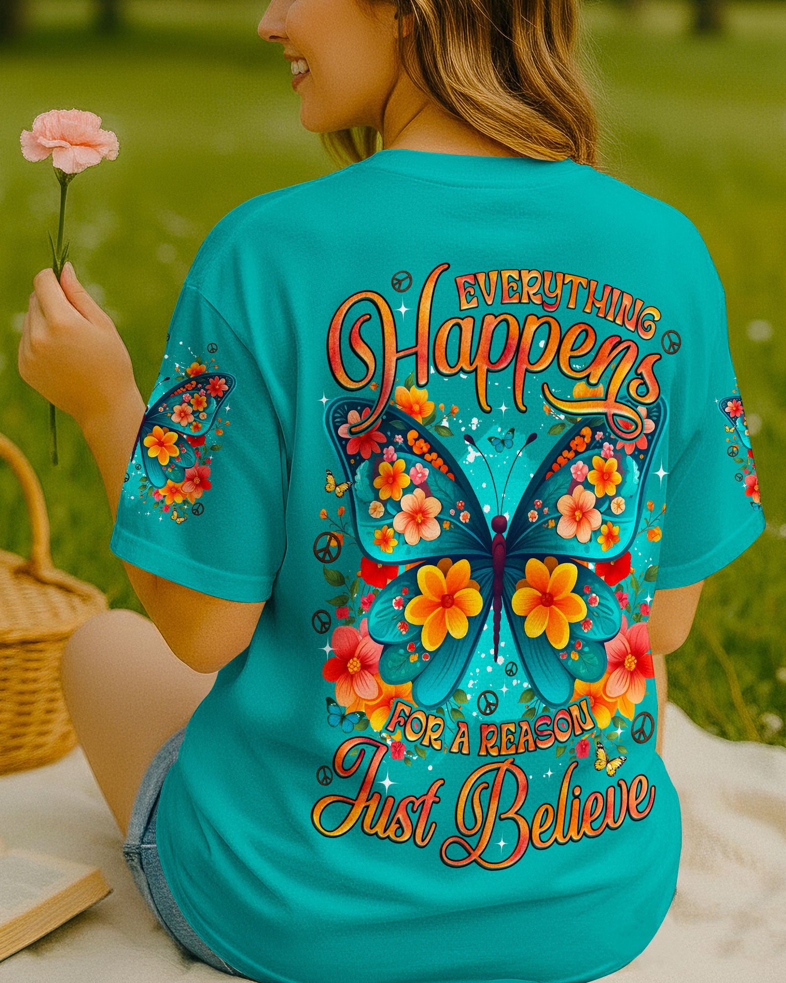 JUST BELIEVE BUTTERFLY ALL OVER PRINT - TYQY0111251