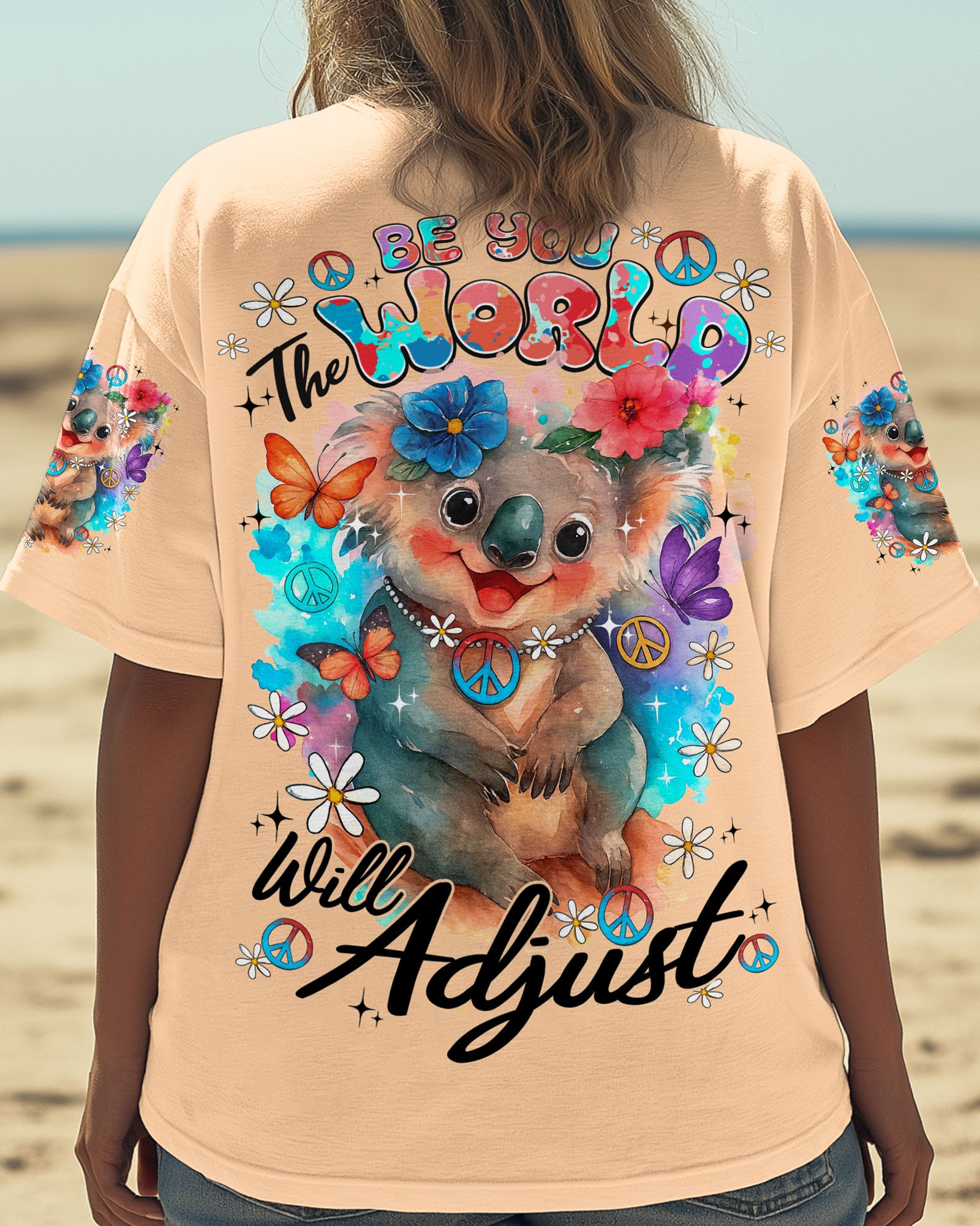 BE YOU THE WORLD WILL ADJUST KOALA ALL OVER PRINT - TY0409251