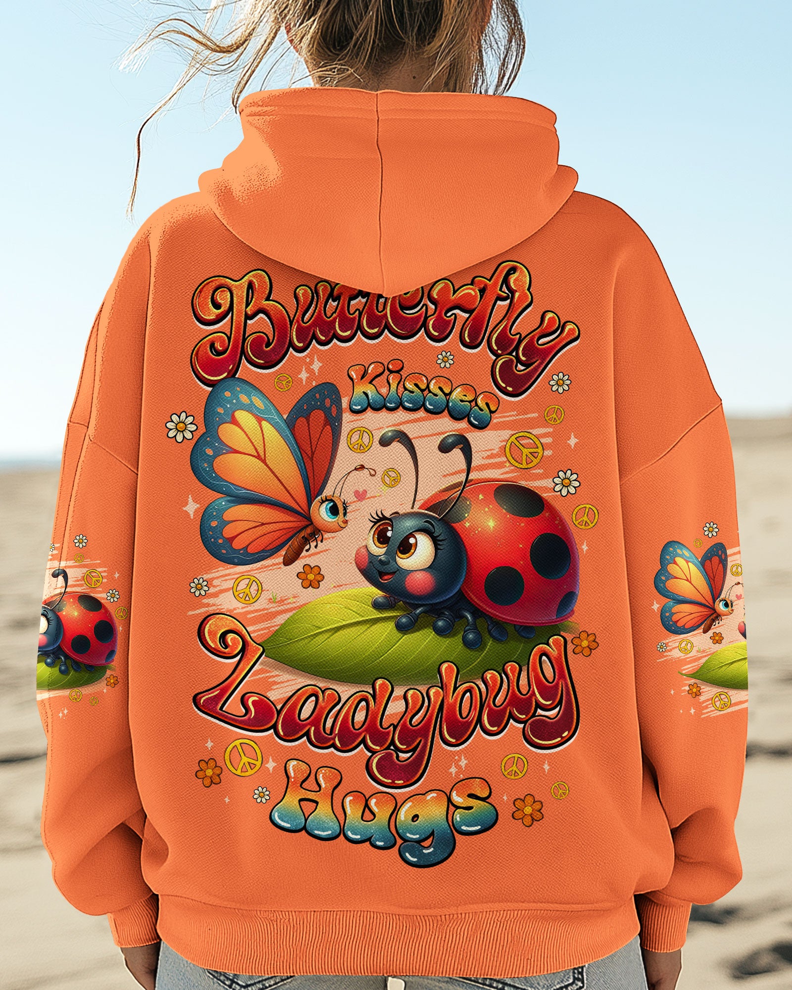 BUTTERFLY KISSES AND LADYBUG HUGS ALL OVER PRINT - TYQY0907253