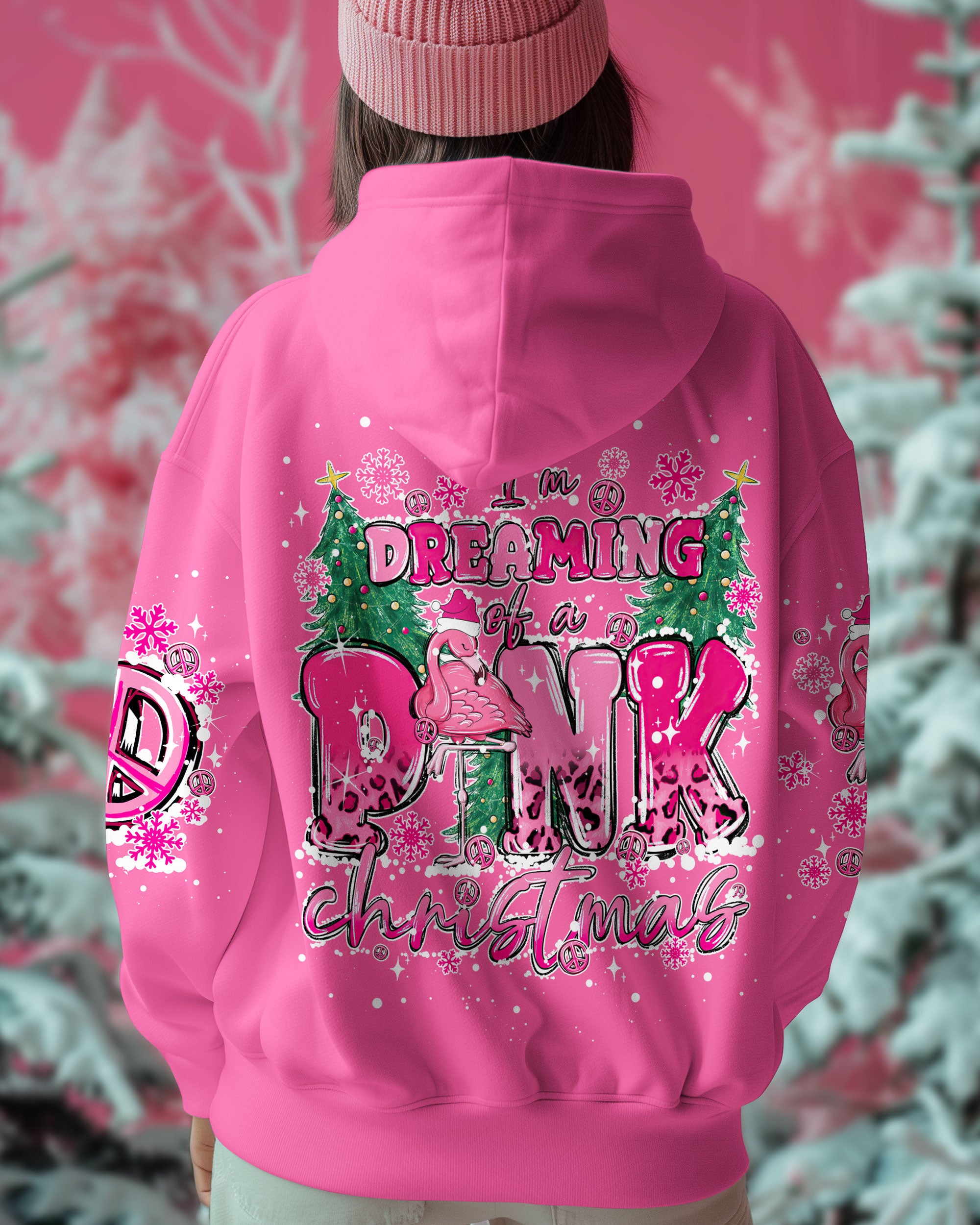 I'M DREAMING OF A PINK CHRISTMAS FLAMINGO ALL OVER PRINT - TY1810241