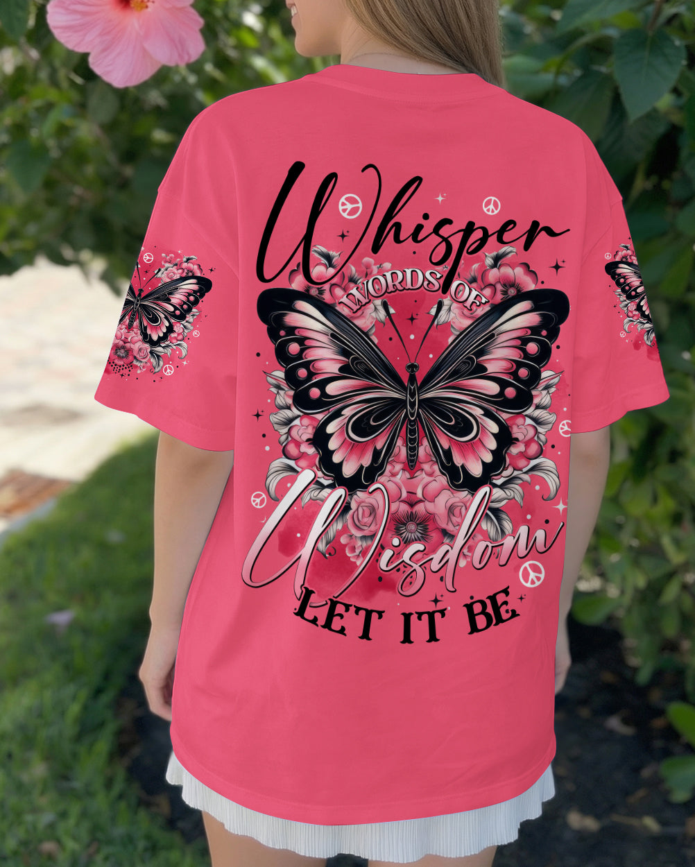 WHISPER WORDS OF WISDOM LET IT BE BUTTERFLY ALL OVER PRINT - TYTD0501261