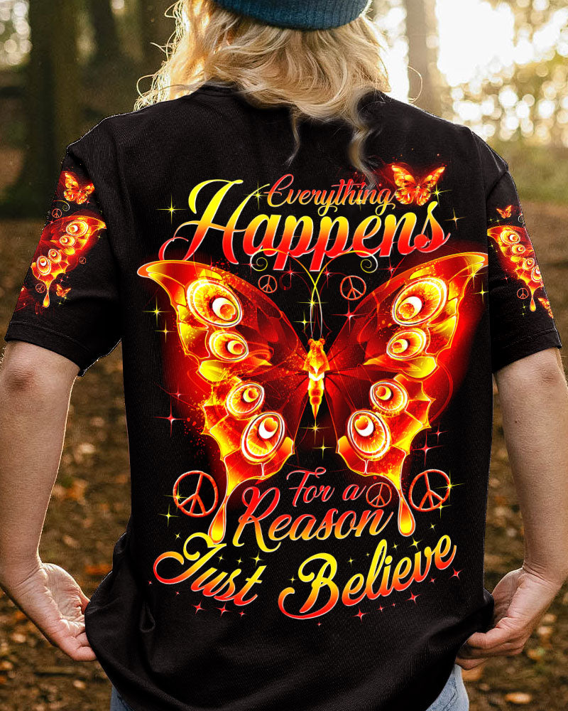 JUST BELIEVE FIRE BUTTERFLY ALL OVER PRINT - TY1304244