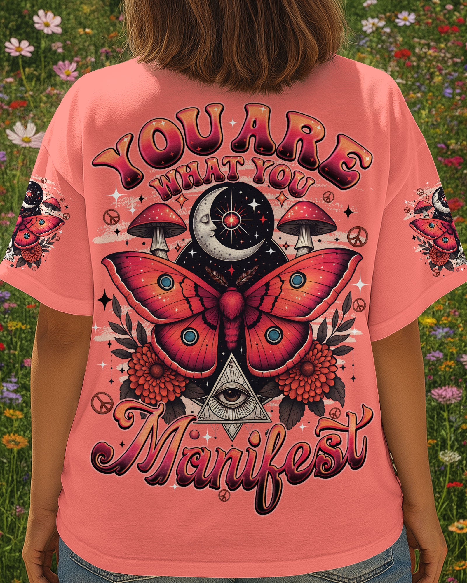 YOU ARE WHAT YOU MANIFEST BUTTERFLY ALL OVER PRINT - TYQY2508255