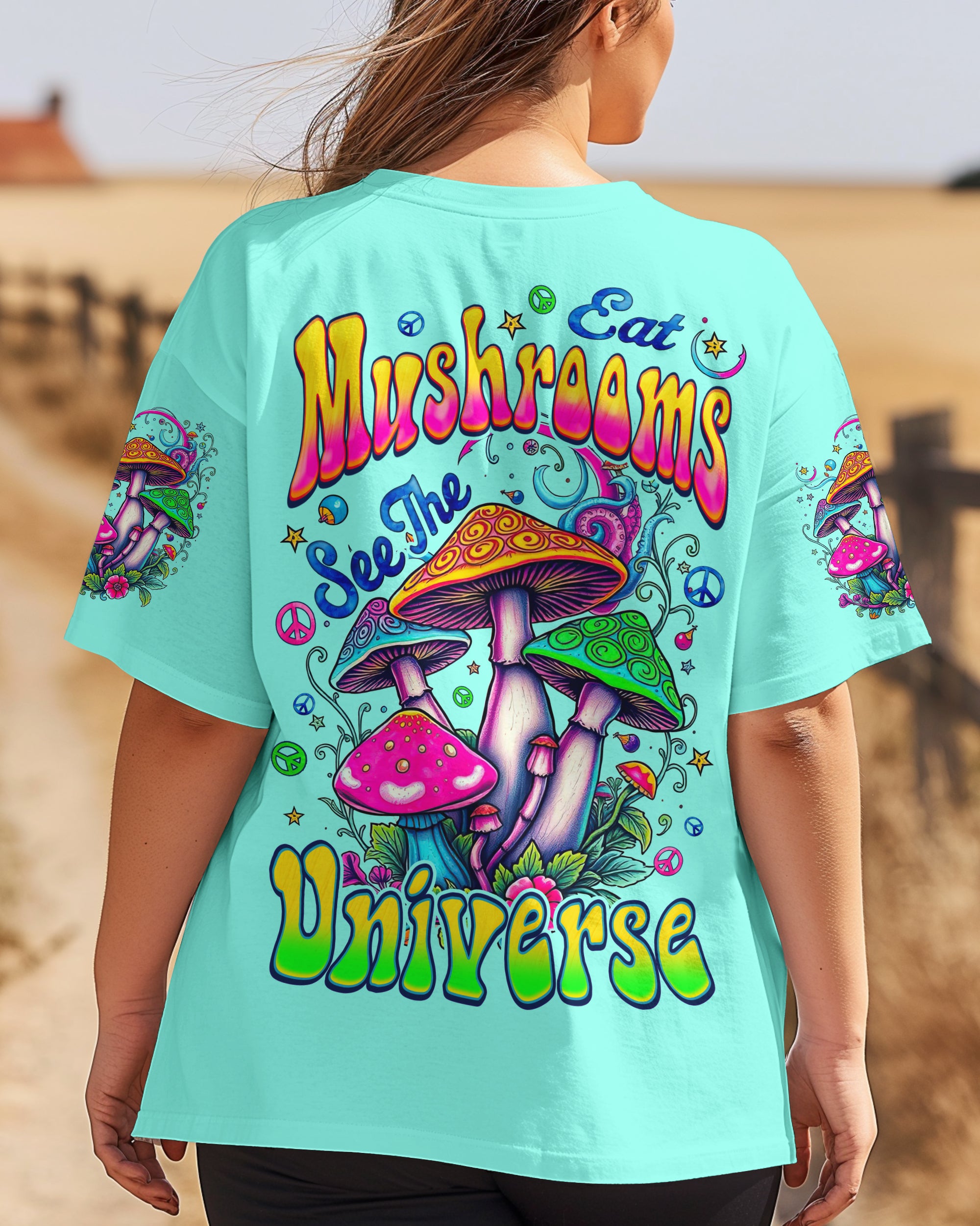 EAT MUSHROOMS SEE THE UNIVERSE ALL OVER PRINT - TYQY1006251