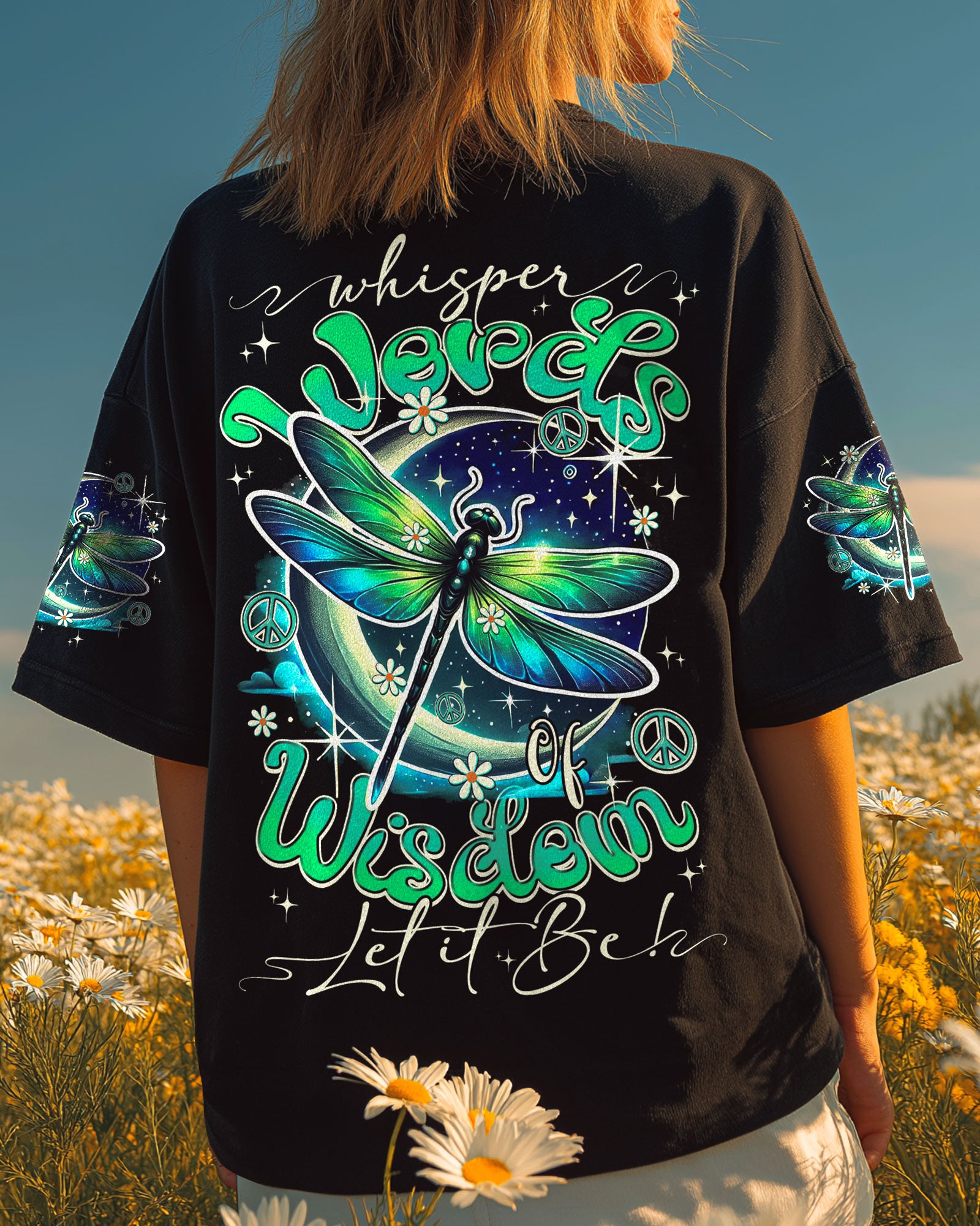 WHISPER WORDS OF WISDOM LET IT BE DRAGONFLY ALL OVER PRINT - TY0311251