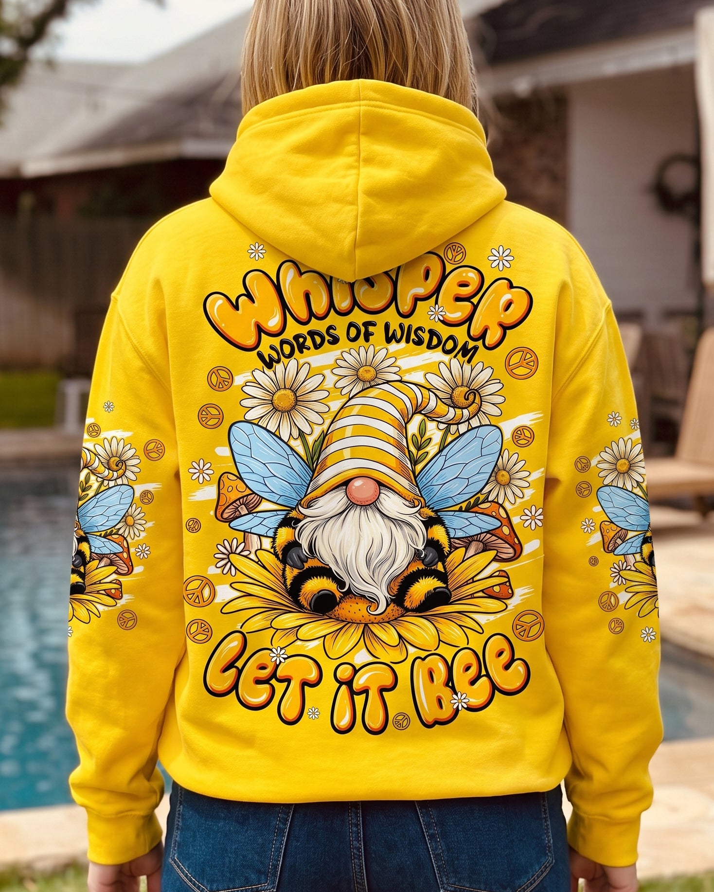 WHISPER WORDS OF WISDOM LET IT BEE GNOME ALL OVER PRINT - TYPQ1407261