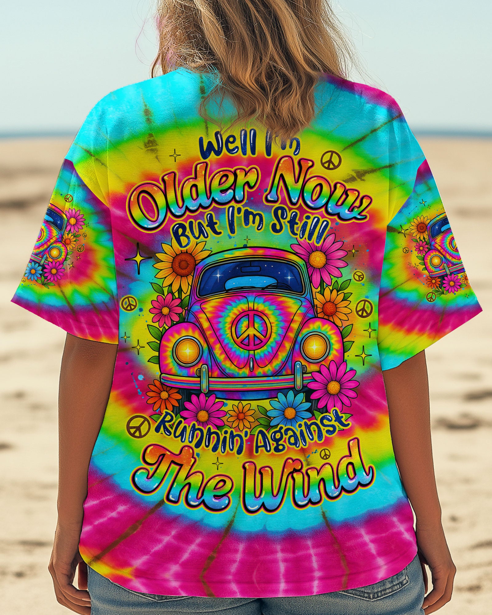 RUNNING AGAINST THE WIND TIE DYE ALL OVER PRINT - TYQY1306252